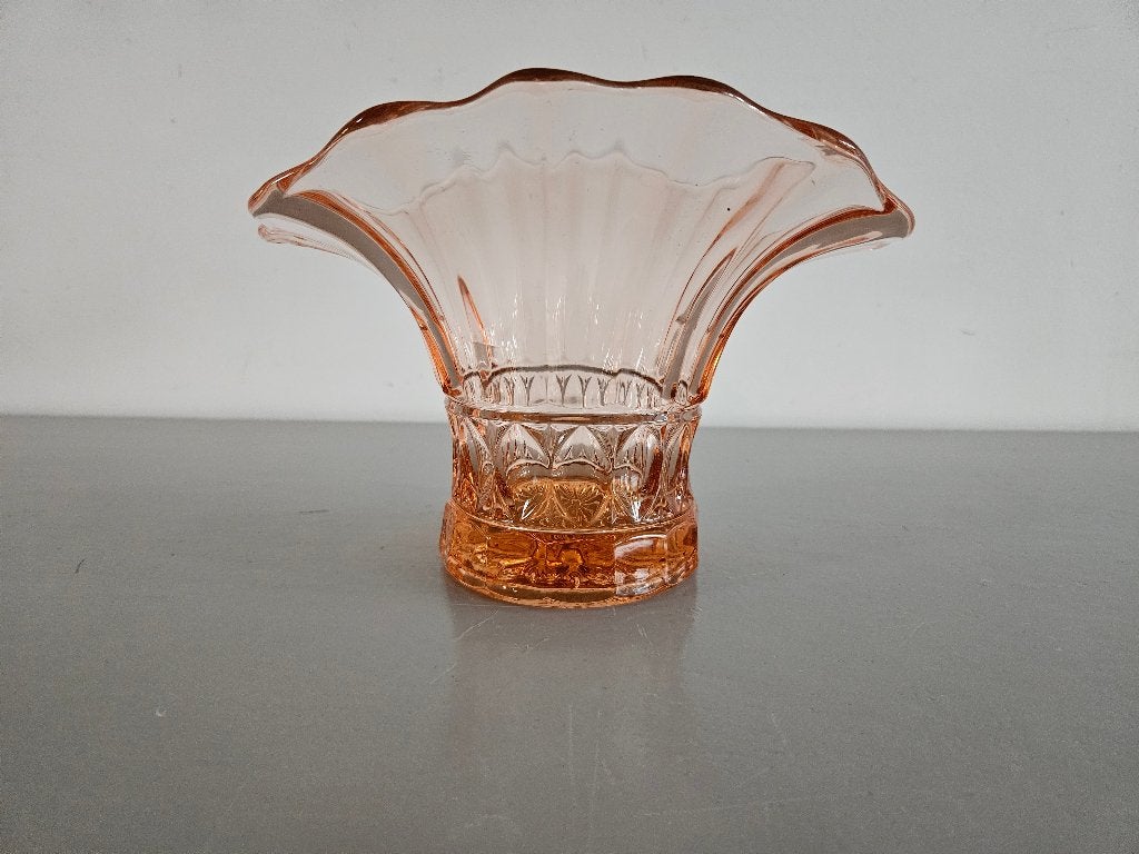 Pers roze waaier-vaas, Ophalen of Verzenden
