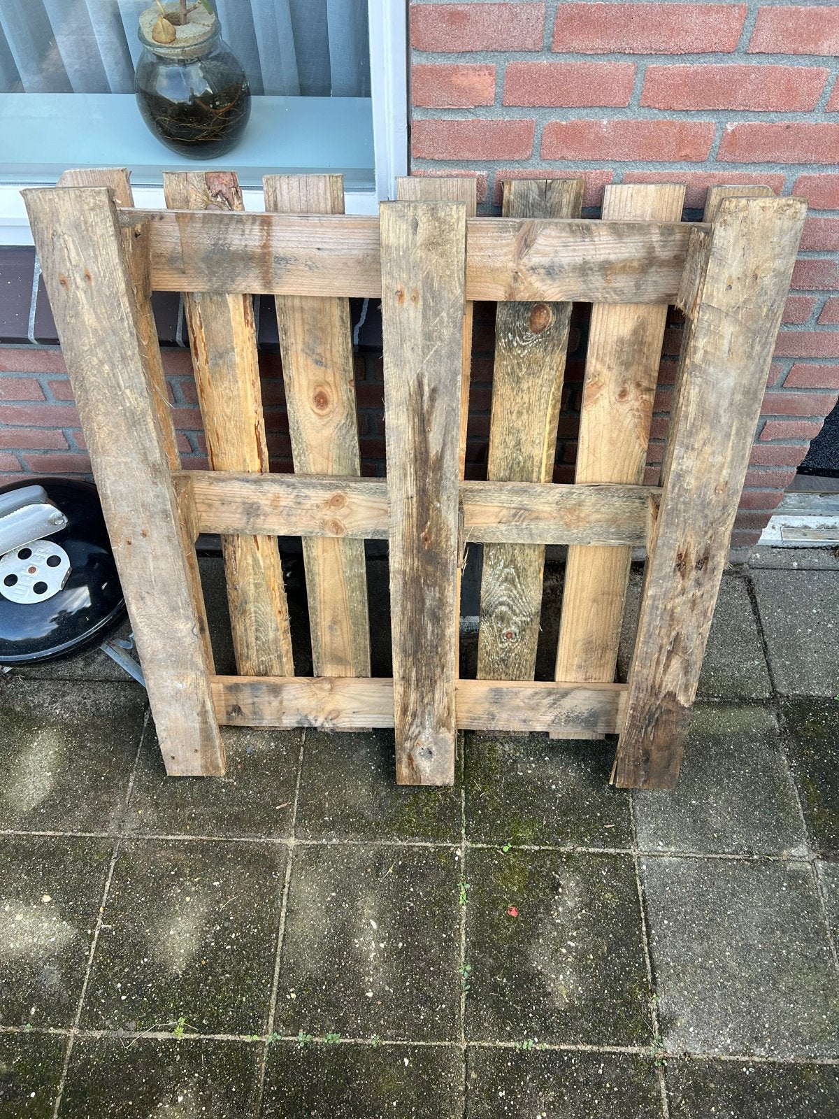 Houten Pallet - Gebruikt, Ophalen, Gebruikt, 50 mm of meer, Pallet