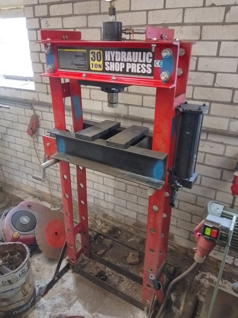hydraulischepers, werkplaatspers, Doe-het-zelf en Verbouw, Ophalen, Gebruikt