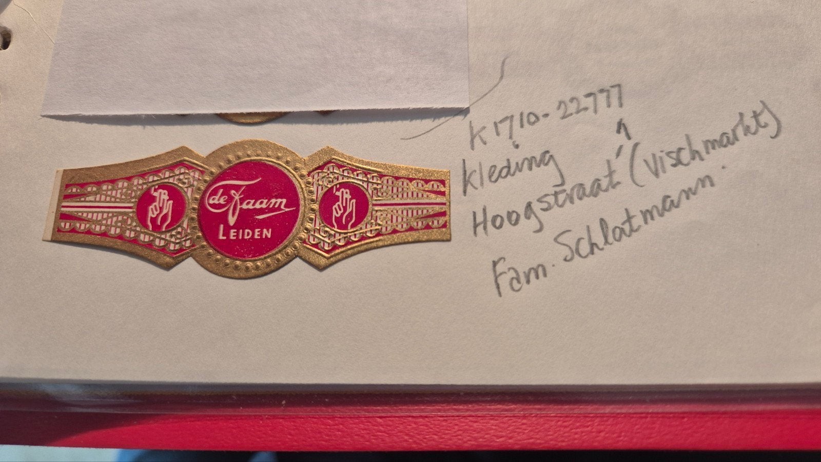 Sigarenbanden LEIDEN, Ophalen, Zo goed als nieuw, Sigarenbandjes