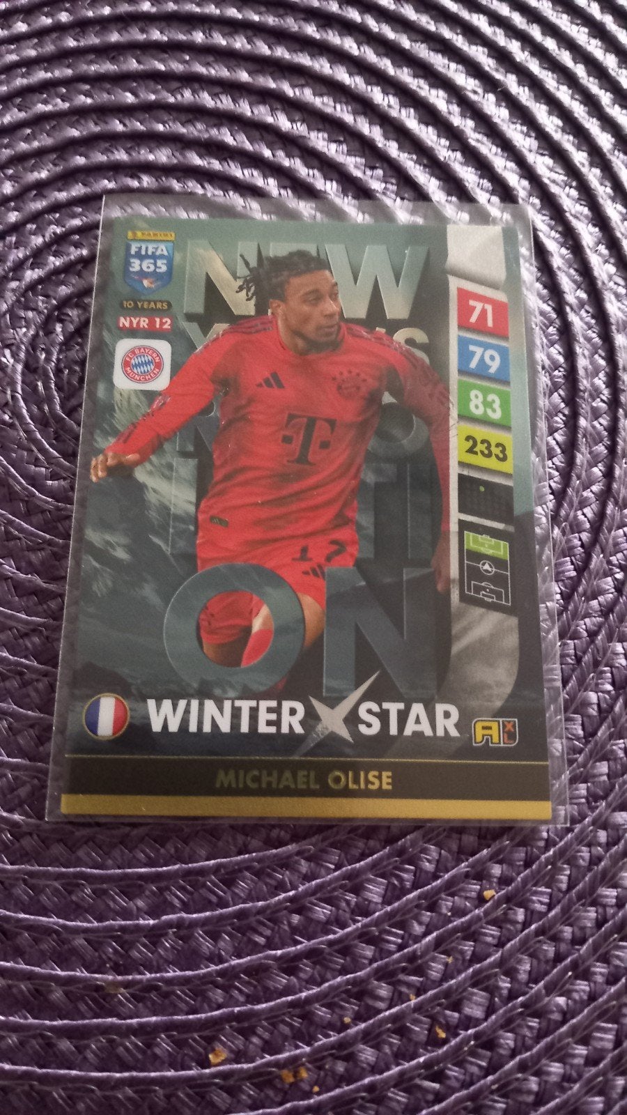 Panini FIFA 365 Adrenalyn XL 2023 Michael Olise Winter Star, Ophalen of Verzenden, Zo goed als nieuw, Buitenlandse clubs, Spelerskaart