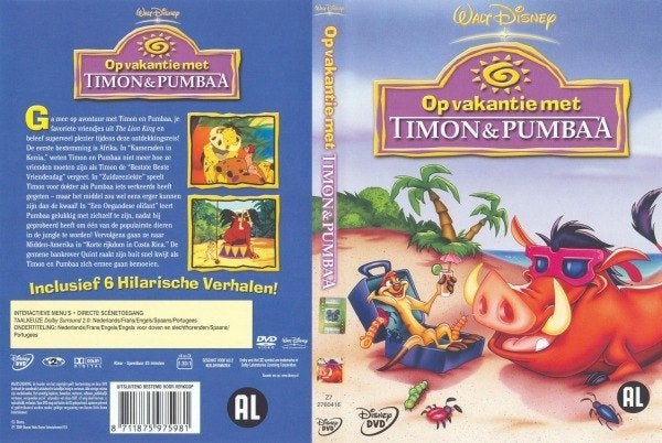 Timon & Pumbaa - Op Vakantie met DVD Nieuw In Seal, Cd's en Dvd's, Europees, Tekenfilm, Verzenden, Alle leeftijden