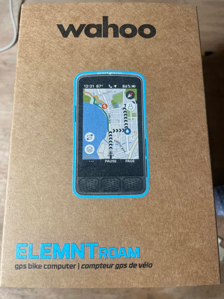 Wahoo ELEMNT ROAM GPS Fietscomputer, Fietsen en Brommers, Fietsaccessoires | Fietscomputers, Zo goed als nieuw, GPS, Ophalen of Verzenden