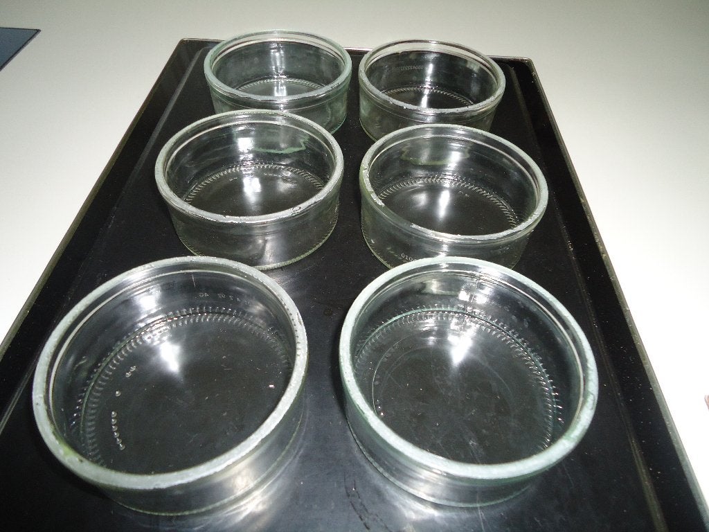 6 glazen bakjes of schaaltjes, Nieuw, Ophalen of Verzenden, Overige stijlen, Glas
