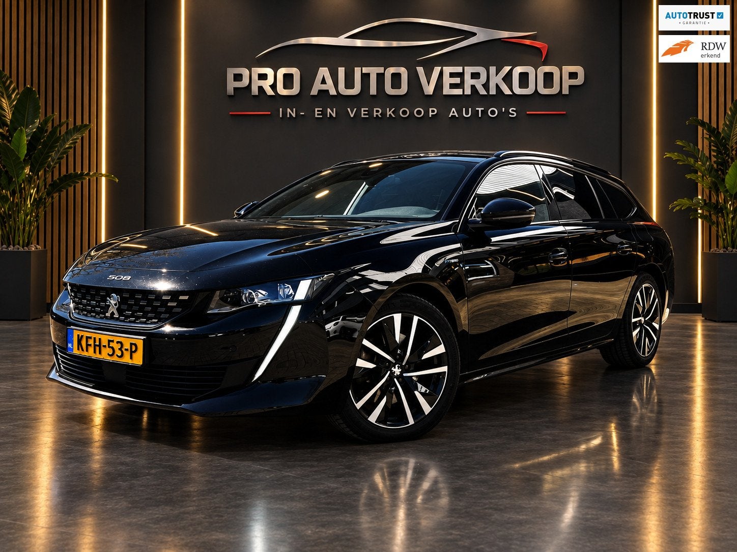 Peugeot 508 SW 1.6 HYbrid Peugeot Sport Engineered Carplay_3, Auto's, Gebruikt, Euro 6, 4 cilinders, Zwart