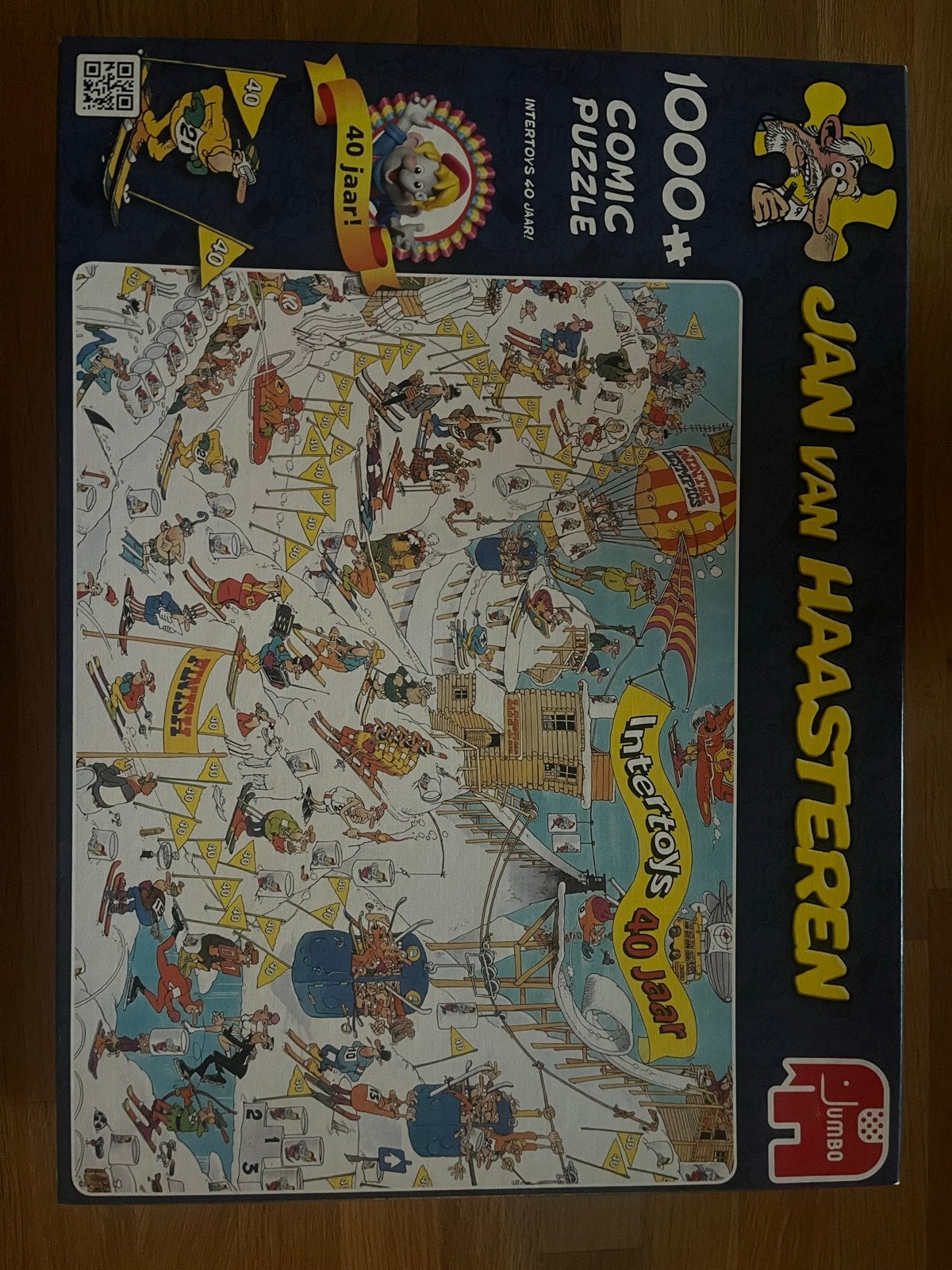 Jan van Haasteren 1000 stukjes - Intertoys 40 jaar, Ophalen of Verzenden, 500 t/m 1500 stukjes, Gebruikt, Legpuzzel