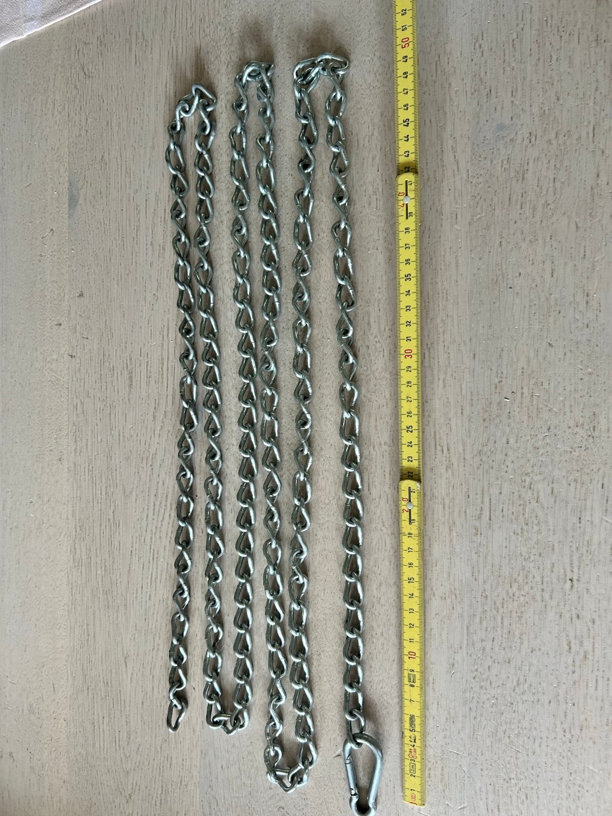 Gegalvaniseerde Knoopketting (Victor-/Ballastketting) 3 mtr., Ophalen of Verzenden, Gebruikt, 250 mm of meer, Overige typen