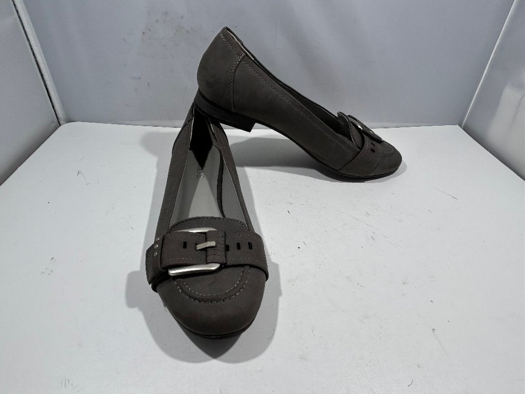 Ariane, maat 40 grijze mocassins van kunst suède  ., Verzenden, Instappers, Ariane, Nieuw