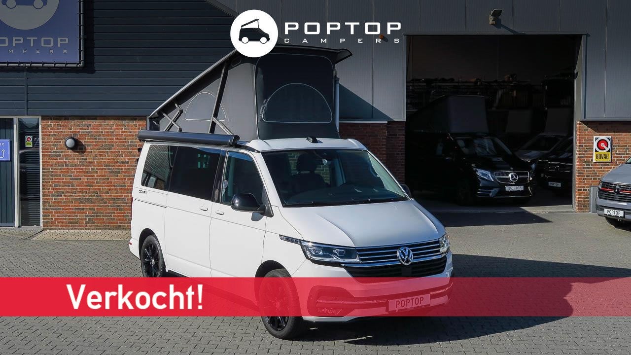 Volkswagen T6.1 California Ocean Bulli Sport edition, Caravans en Kamperen, Automaat, Buscamper of Camperbus, Volkswagen, Bedrijf