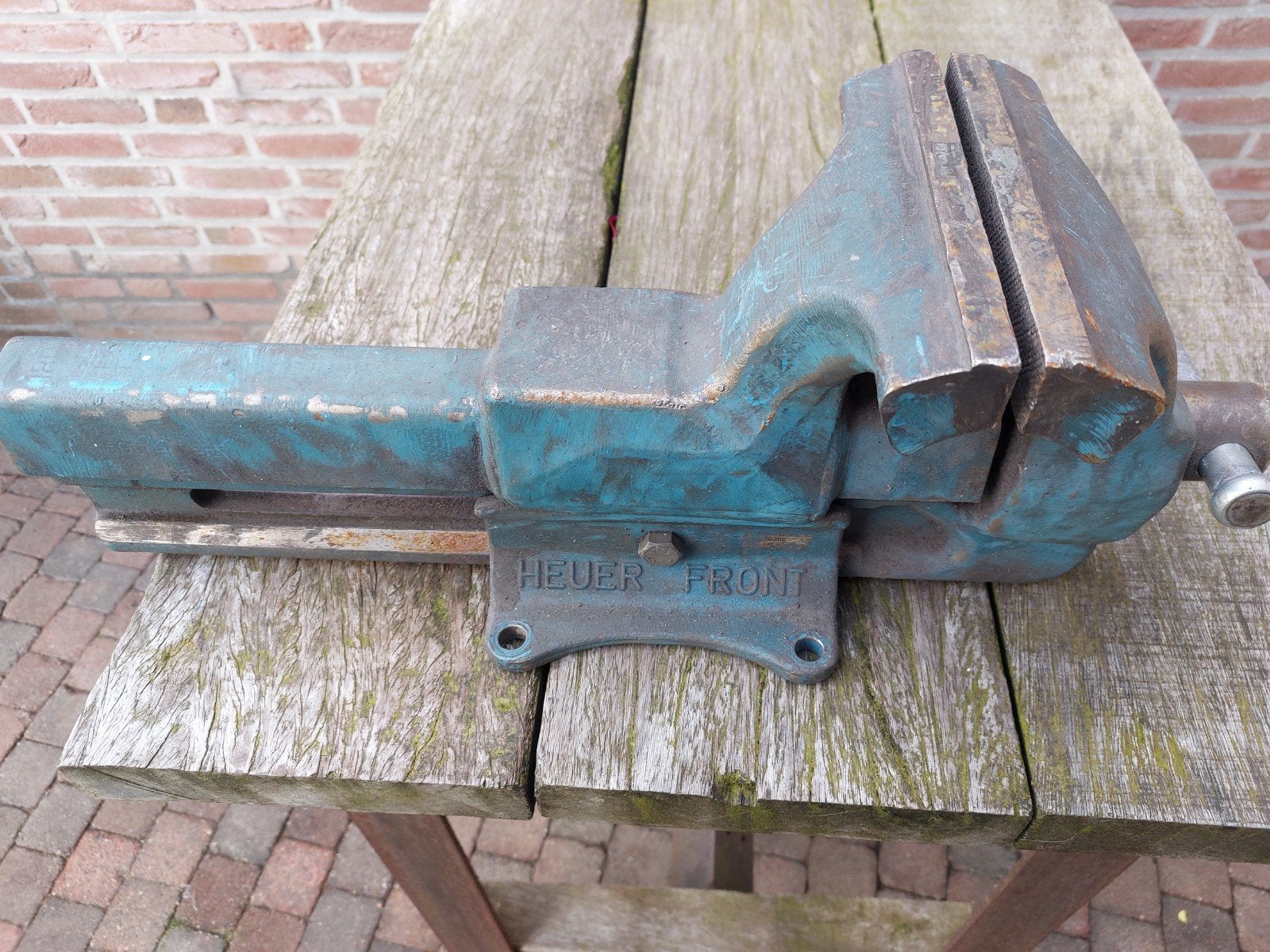 Heuer front bankschroef 180, Doe-het-zelf en Verbouw, Werkbanken, Ophalen, Zo goed als nieuw, 170 cm of meer, Bankschroef