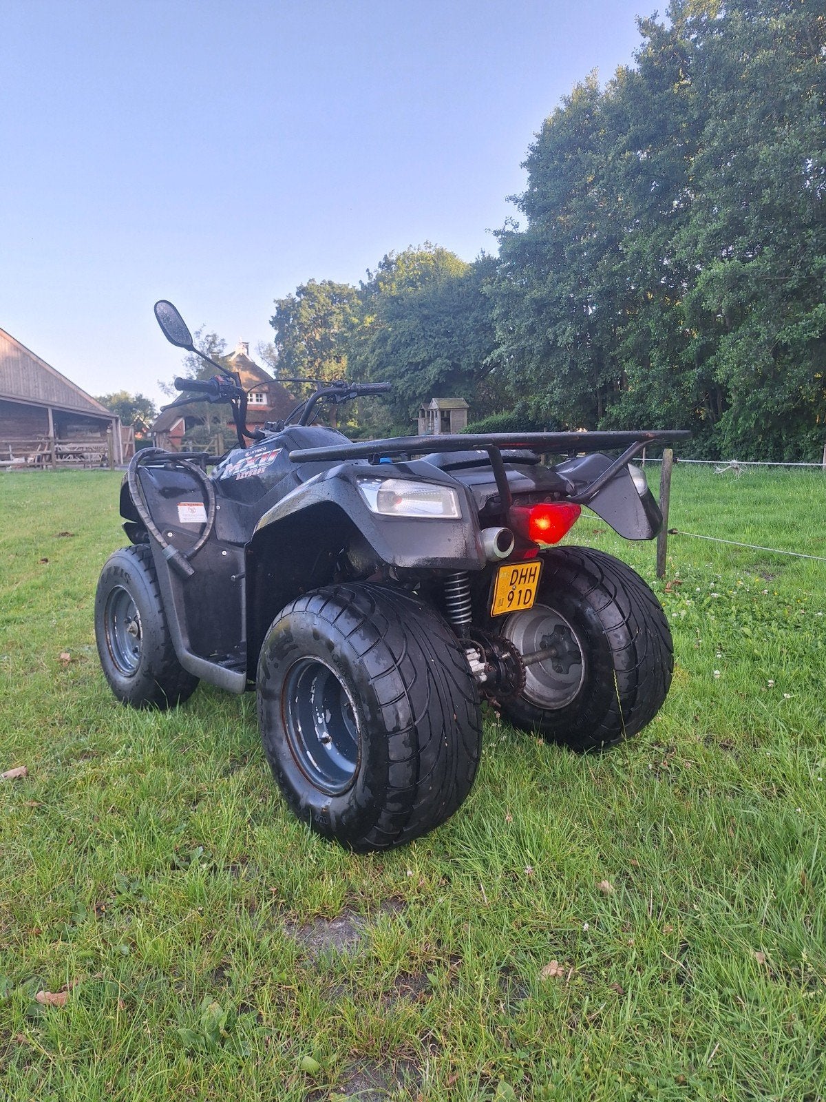 Kymco mxu 50 reverse quad op brommerkenteken, Ophalen, Tweetakt, Overige modellen, Maximaal 45 km/u