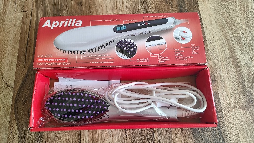 Stijlborstel Aprilla elektrisch, Ophalen of Verzenden, Nieuw, Haarverzorging