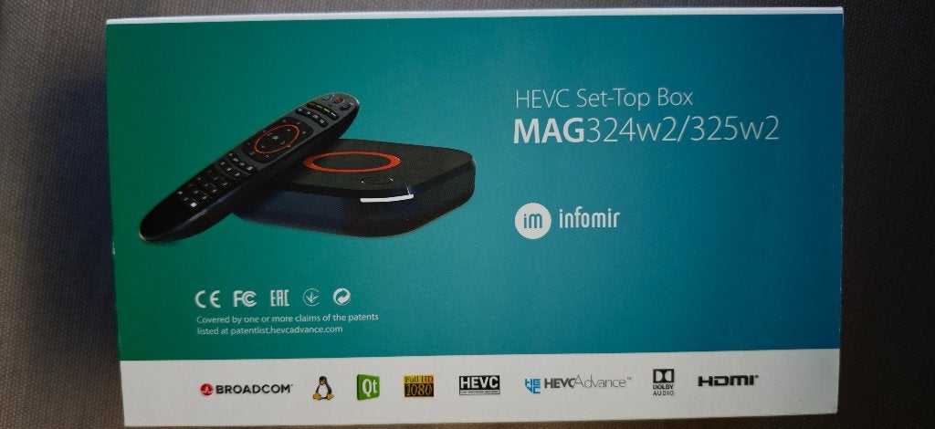 Infomir MAG 324w2 iptv box, Ophalen of Verzenden, Nieuw, HDMI, 500 tot 1500 GB