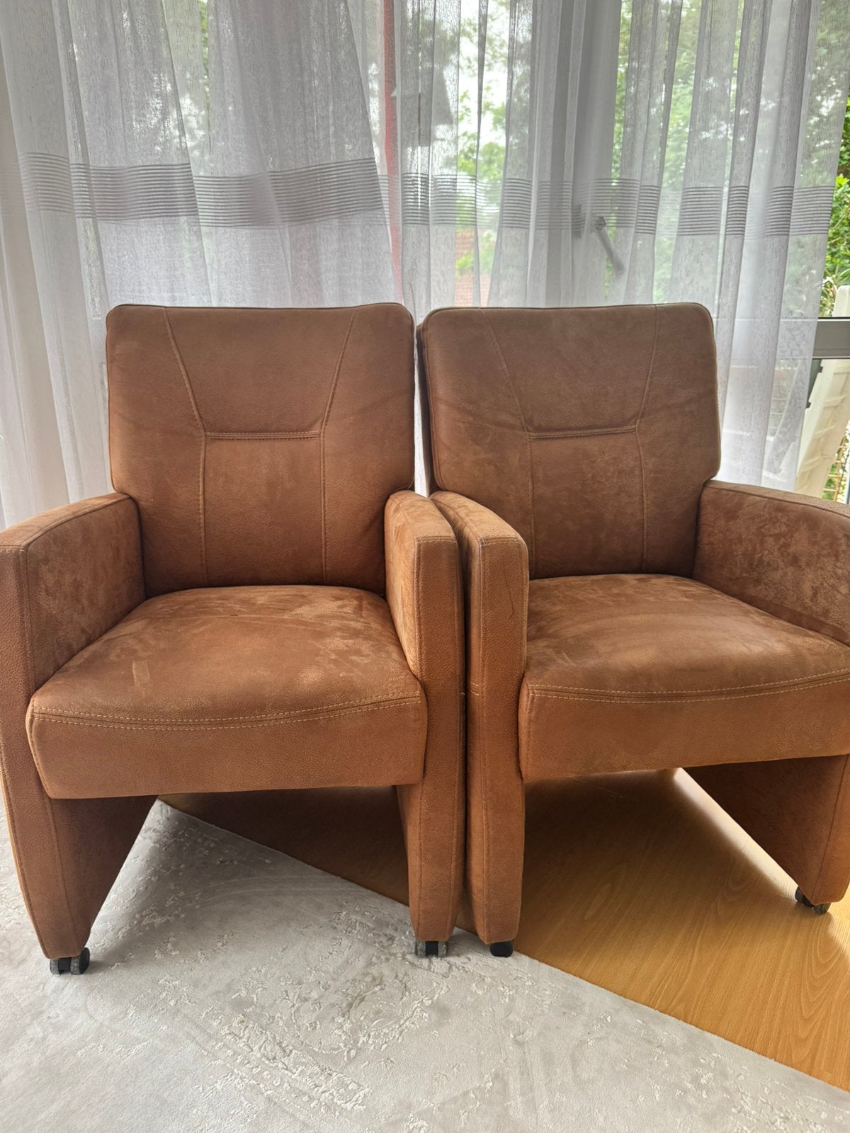 Eetstoelen, Huis en Inrichting, Fauteuils, Ophalen, Gebruikt, 75 tot 100 cm, 50 tot 75 cm