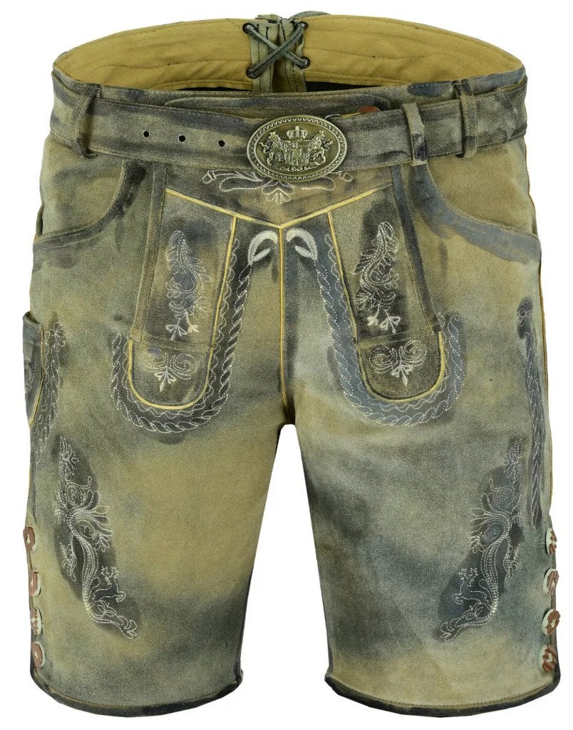 Hoogwaardige korte Lederhose maat 46 tm 60 van geitenleer, Ophalen of Verzenden, Nieuw, Maat 56/58 (XL), Trachtenmode.nl