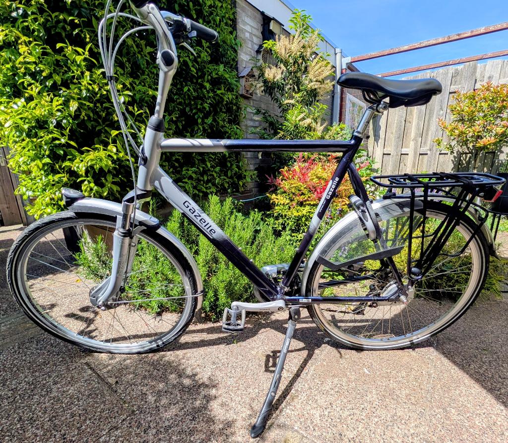 Grote Gazelle herenfiets in goede staat, Ophalen, Gebruikt, Versnellingen, 61 tot 65 cm