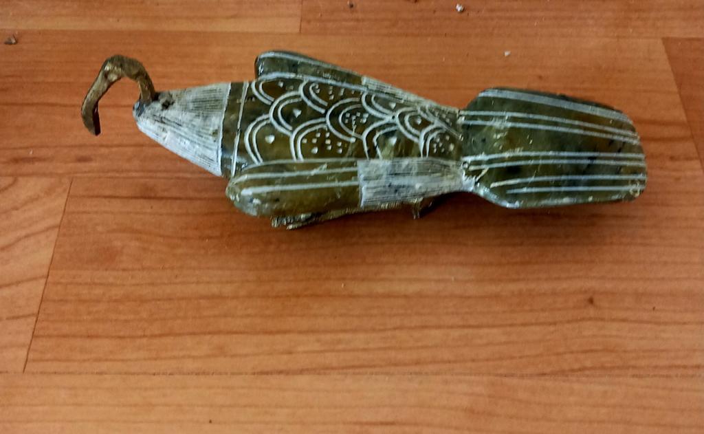 Decoratieve Egyptische Ibis van speksteen, Antiek en Kunst, Ophalen of Verzenden