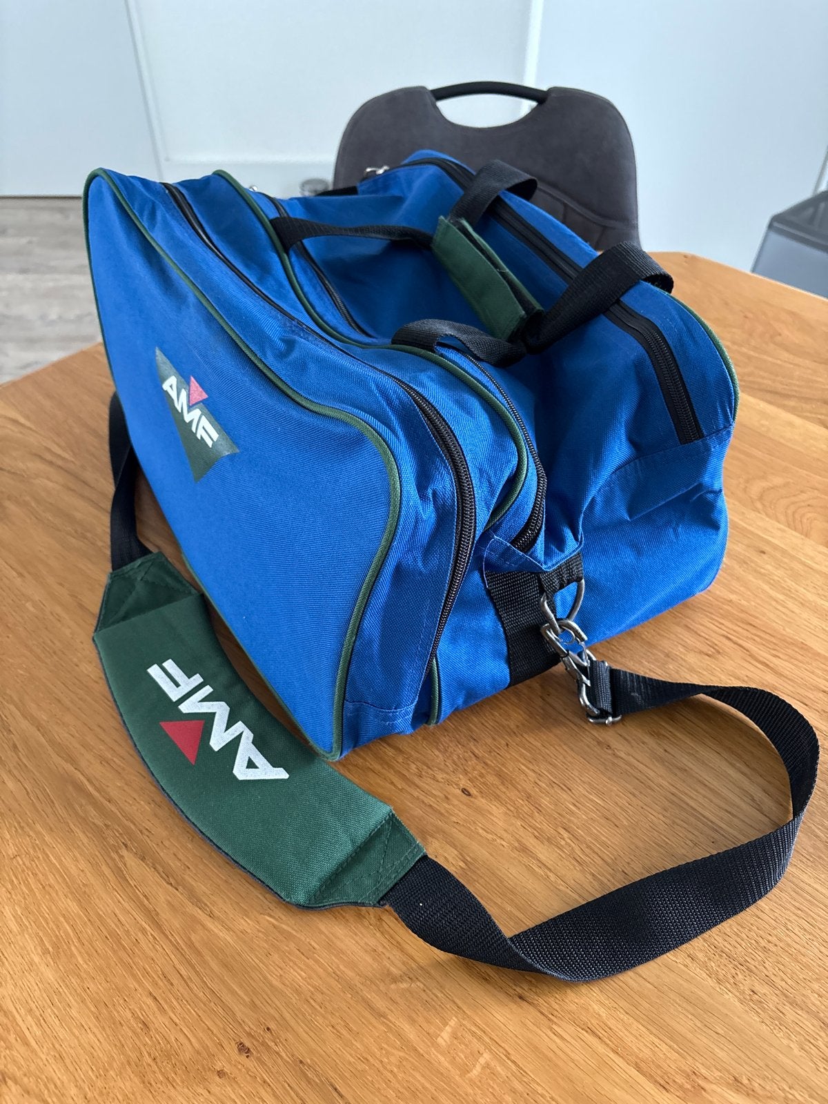 AMF Bowlingtas - Blauw/Groen, 40 tot 60 cm, Gebruikt, 20 tot 30 cm, Blauw