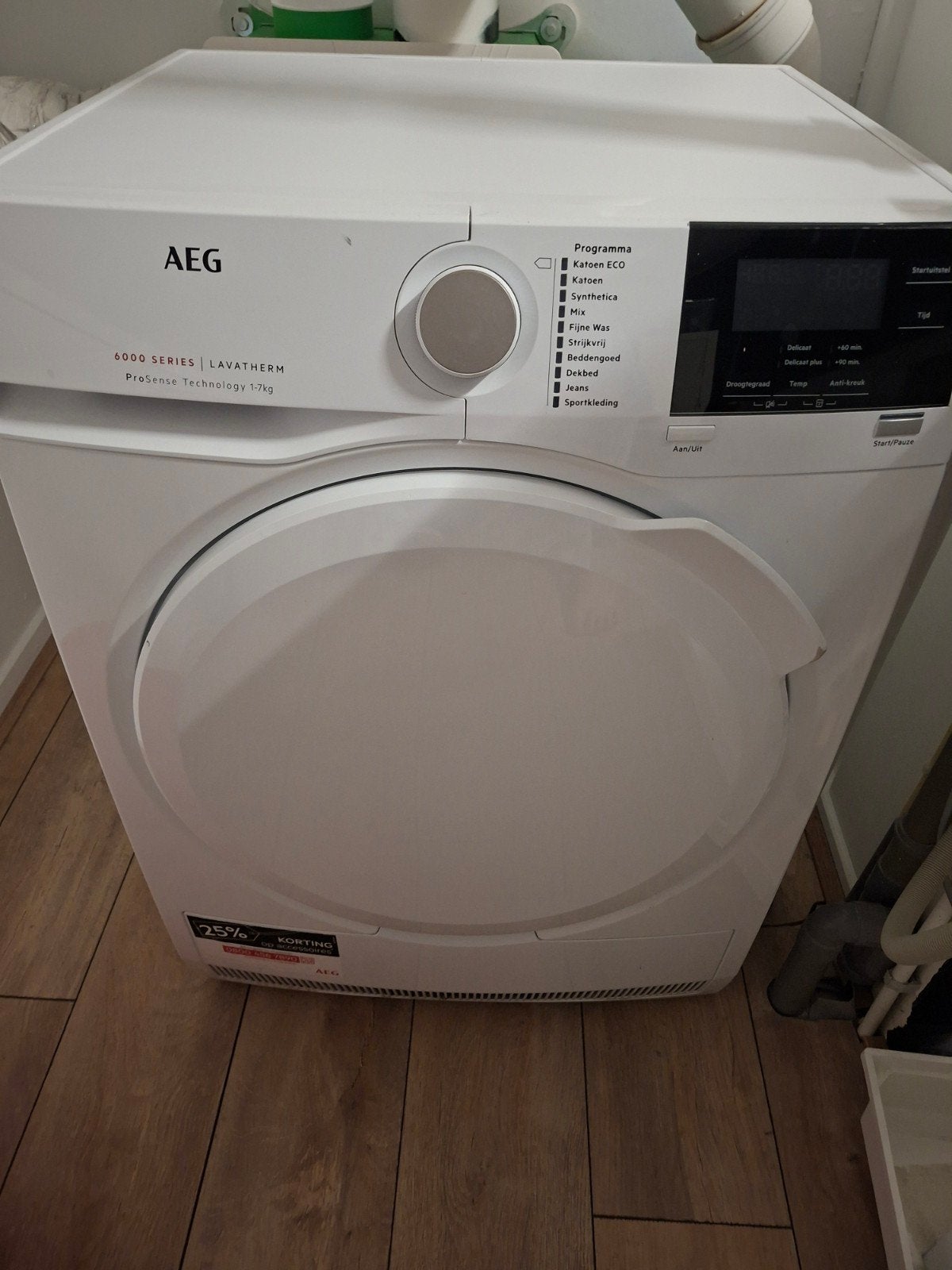 AEG Lavatherm 6000 Series ProSense droogtrommel, Ophalen, 6 tot 8 kg, Gebruikt, Voorlader