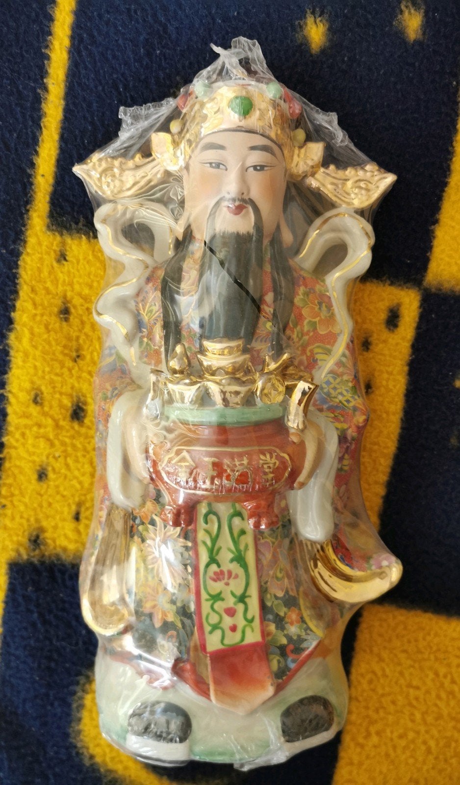 Chinese Porseleinen God Lu - Welvaart&Succes - 37 cm kadotip, Ophalen of Verzenden