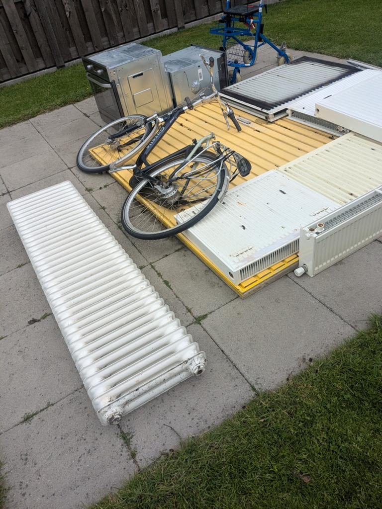 Te koop oudijzer en aluminium zonne scherm., Doe-het-zelf en Verbouw, Metalen, Ophalen, Aluminium