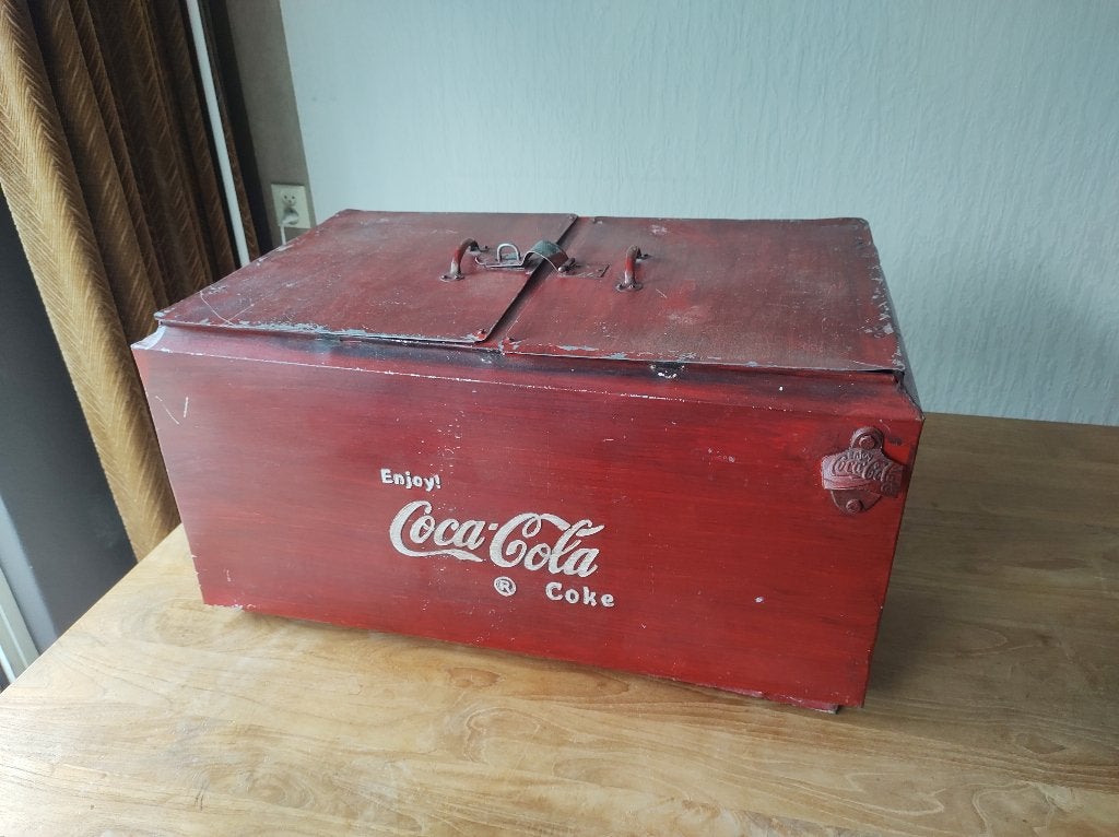 Vintage Coca-Cola koelbox oude coca cola koel box, Ophalen of Verzenden, Gebruikt, Overige typen