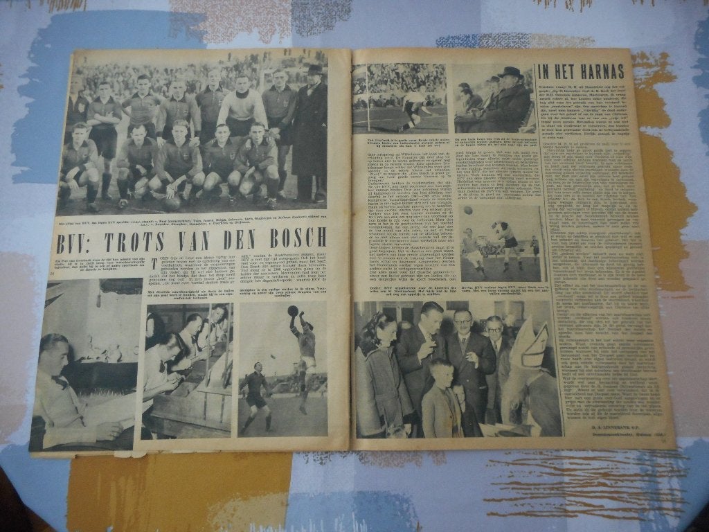 Voetbal. BVV: Trots van Den Bosch. 1952., Verzamelen, Ophalen of Verzenden, 1940 tot 1960, Nederland, Knipsel(s)