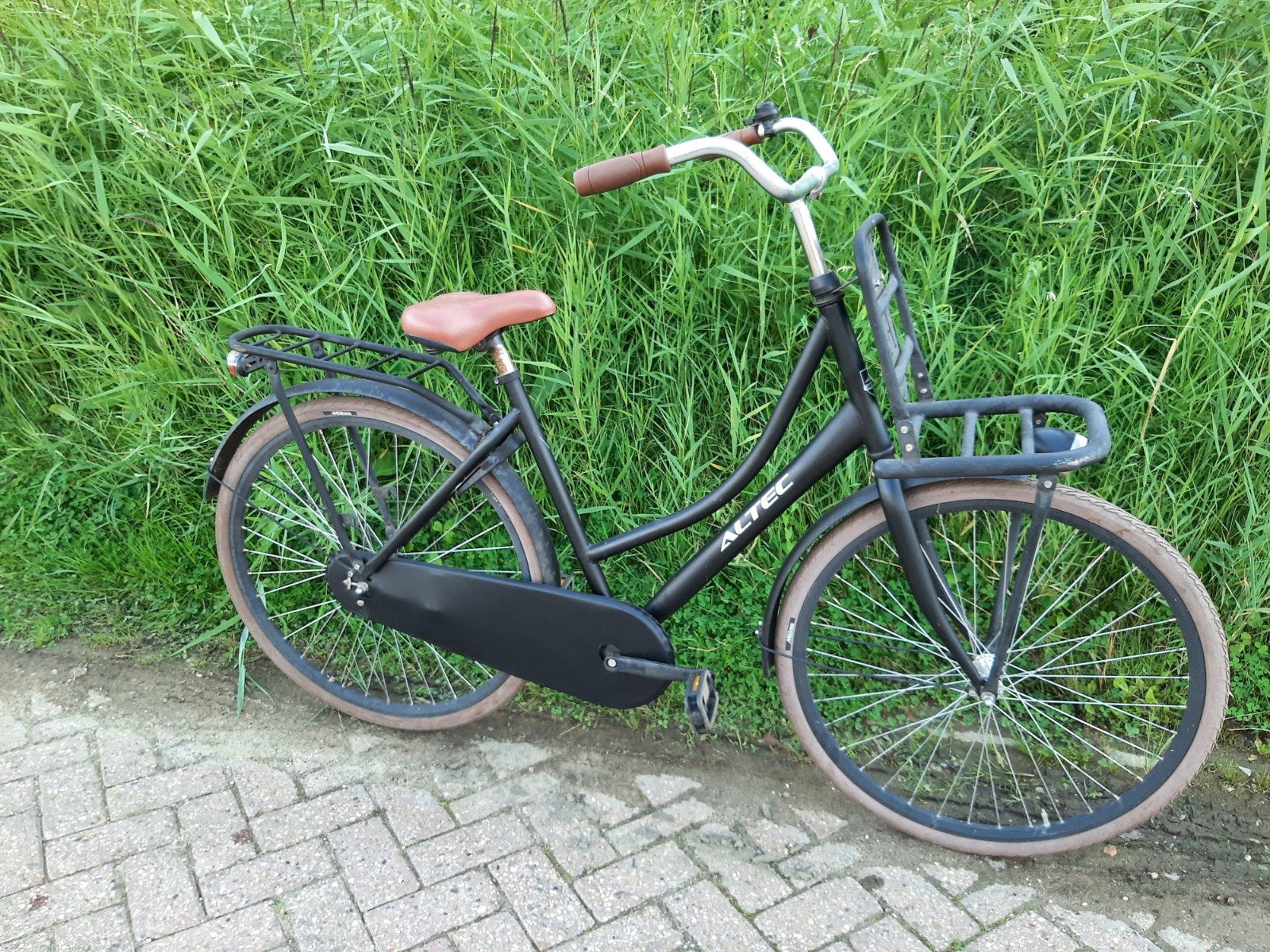 Altec Transportfiets Dames - Zwart - Gebruikt, Terugtraprem, Ophalen, Overige merken, 53 tot 56 cm