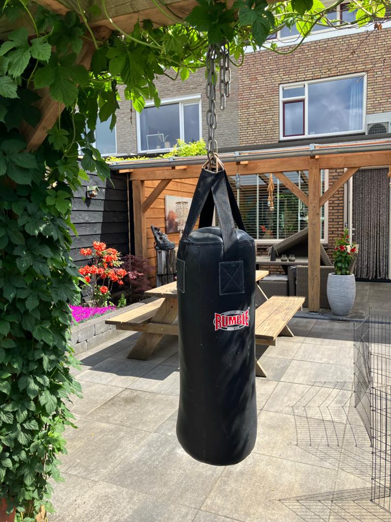 Bokszak en bokshandschoenen set - Rumble, Ophalen, Gebruikt, Bokszak