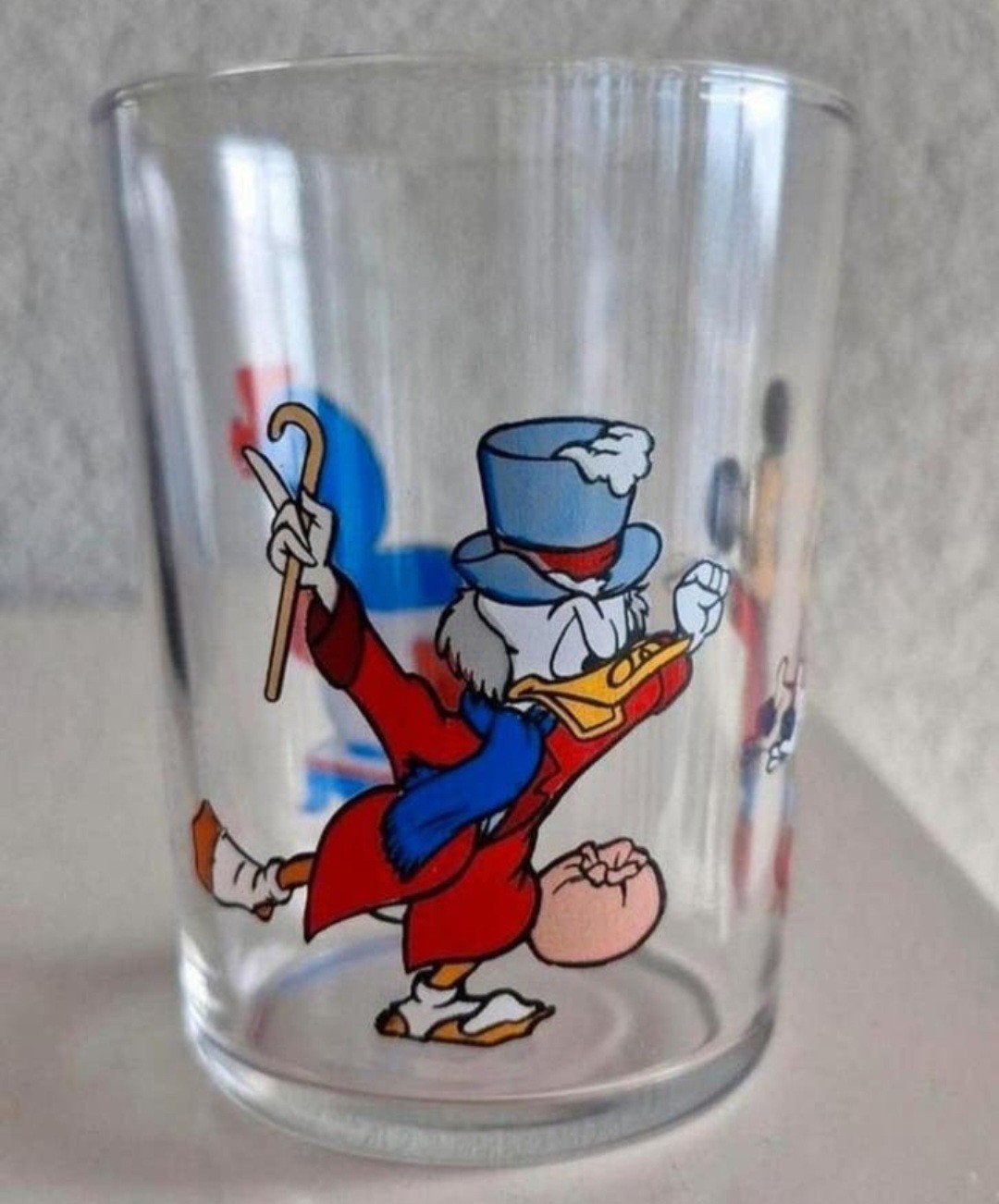 Disney glas Scrooge, Verzamelen, Ophalen of Verzenden, Zo goed als nieuw, Frisdrankglas