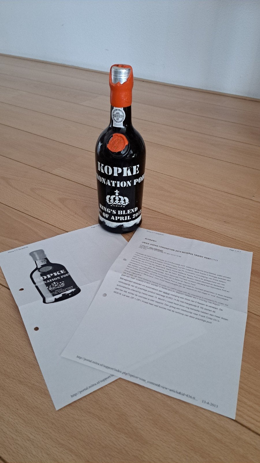 KOPKE Coronation Port - King's Blend of April 2013, Ophalen of Verzenden