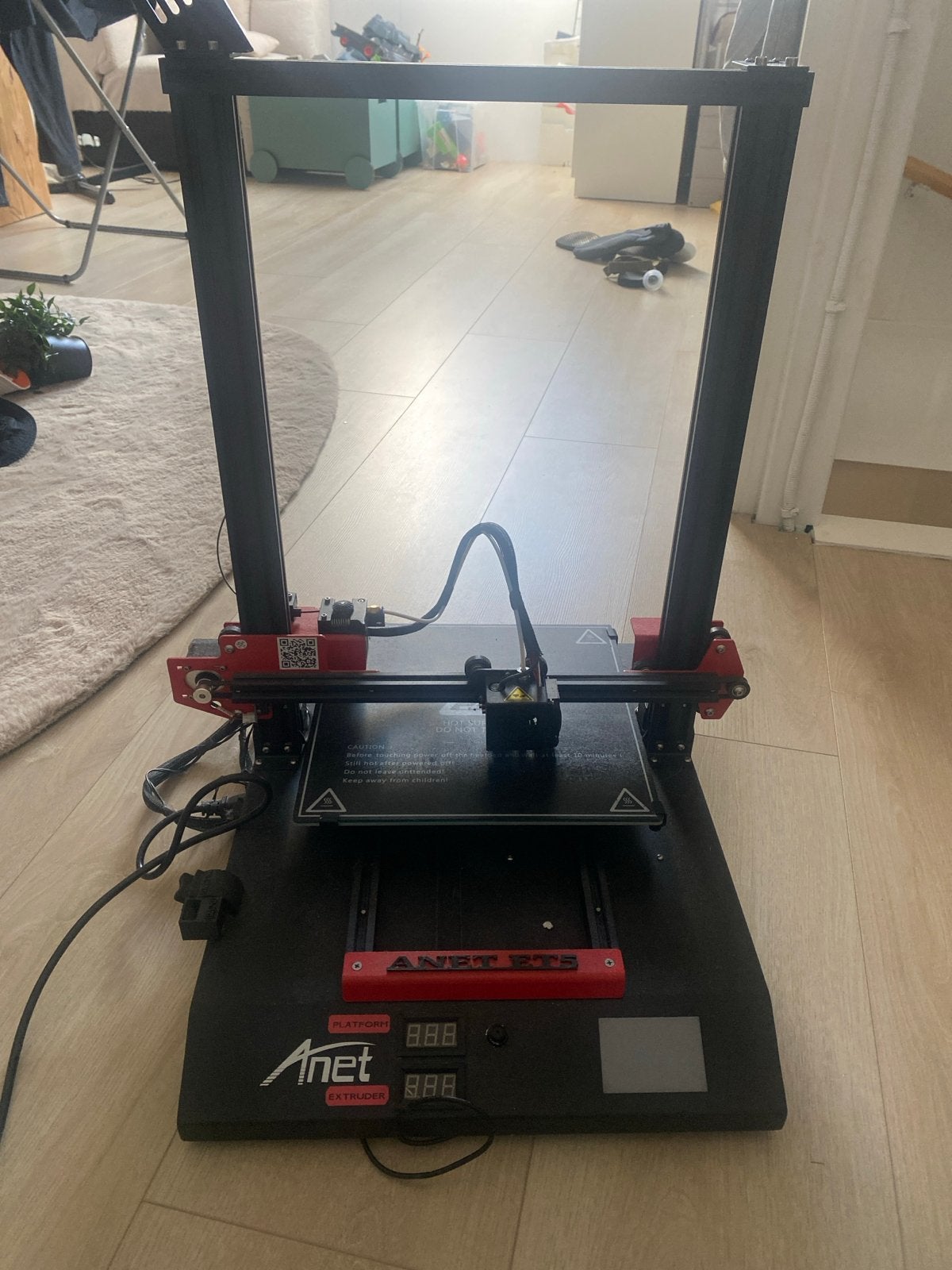 Anet ET5 3D-printer met verwarmd printbed, Computers en Software, Ophalen, Gebruikt, Filament