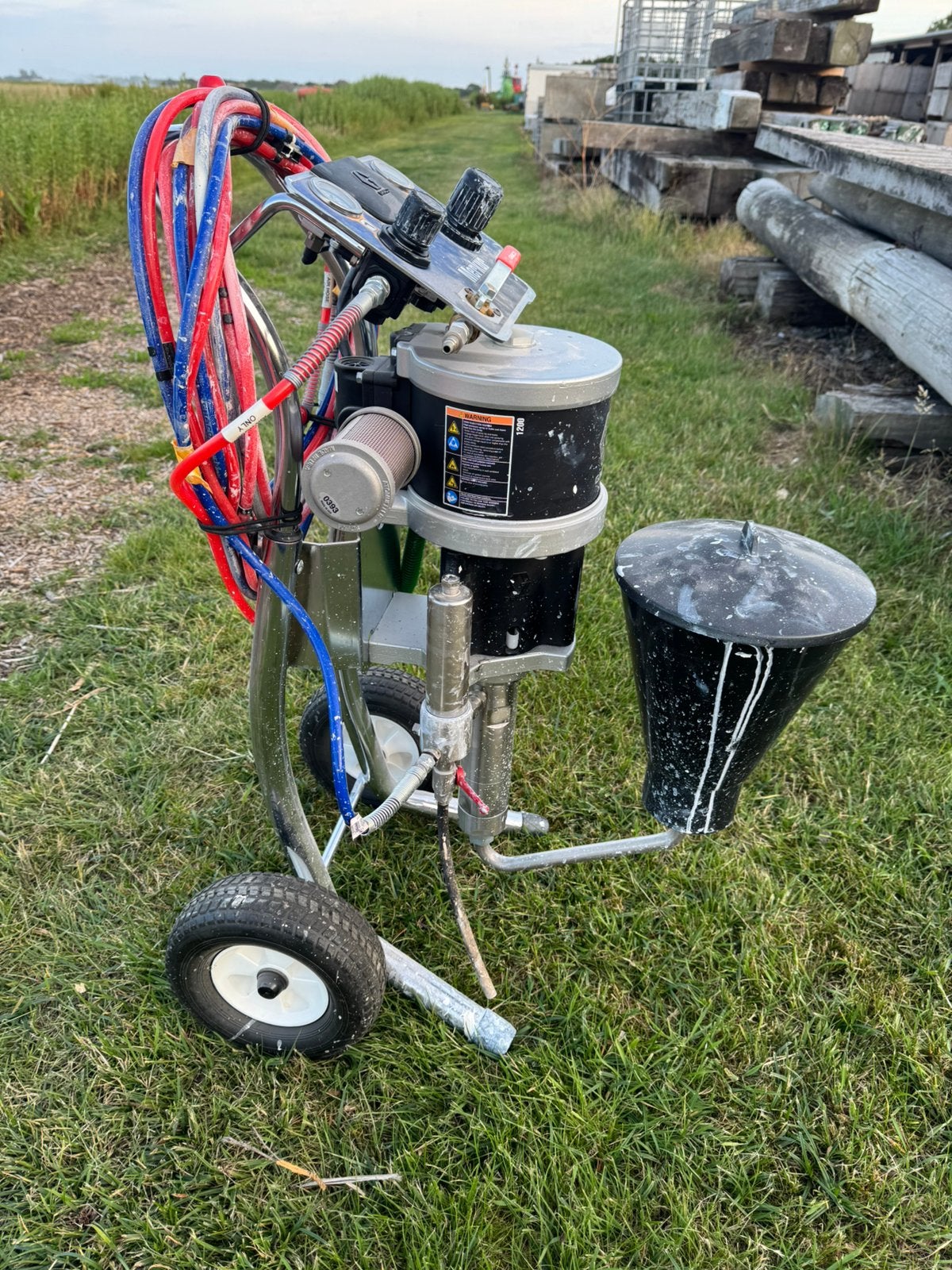Te koop zo goed als nieuwe Graco Merkur 30:1 airmix, Ophalen of Verzenden, Zo goed als nieuw, Verfspuit of Verfpomp