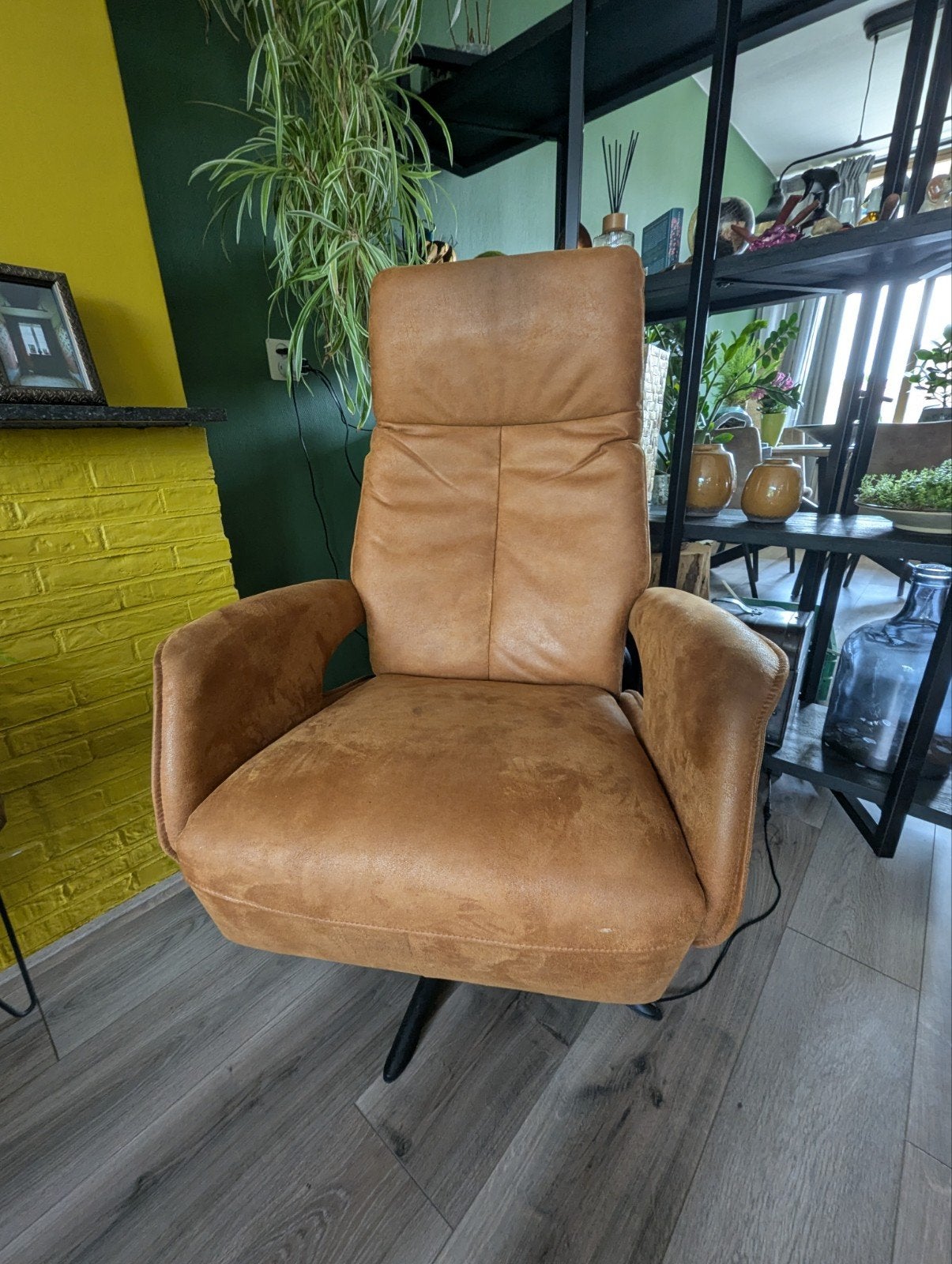 Comfortabele draaibare relaxfauteuil - Bruin, Ophalen, Modern, Comfortabel, Bruin, Zo goed als nieuw