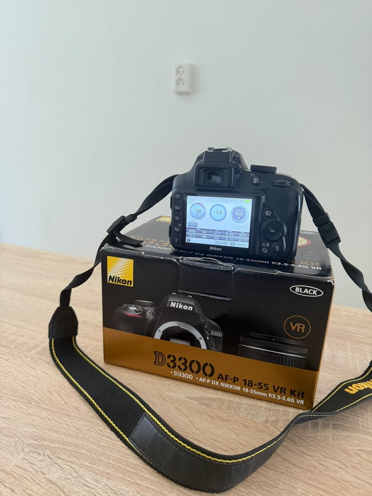 Nikon D3300 Spiegelreflexcamera NIKKOR AF-P 18-55 VR kit, Spiegelreflex, Beeldstabilisatie, Ophalen of Verzenden, Zo goed als nieuw