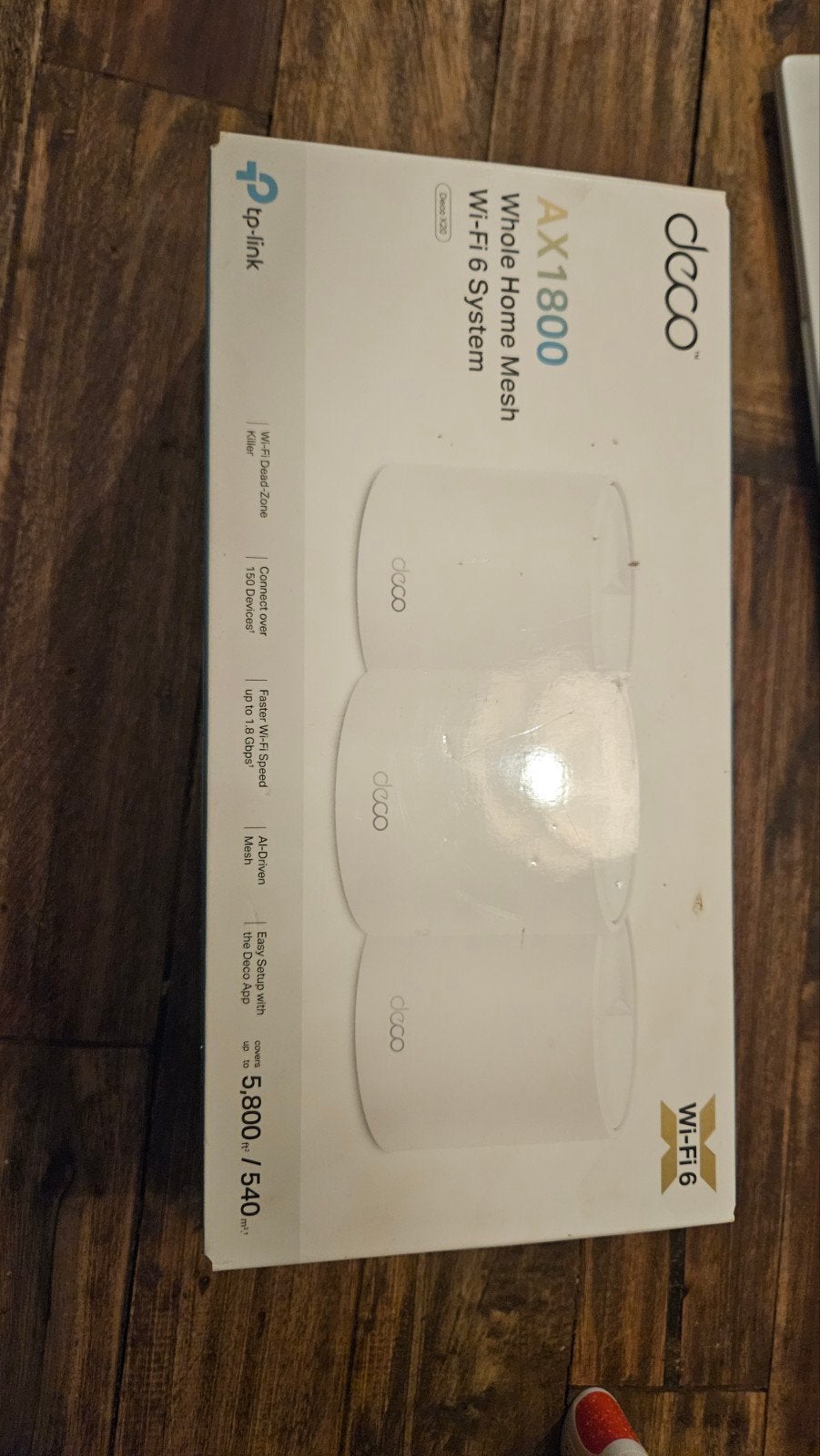 TP-Link Deco X20 AX1800 Whole Home Mesh Wi-Fi 6 Systeem, Computers en Software, Ophalen of Verzenden, Nieuw, Router, TP-Link