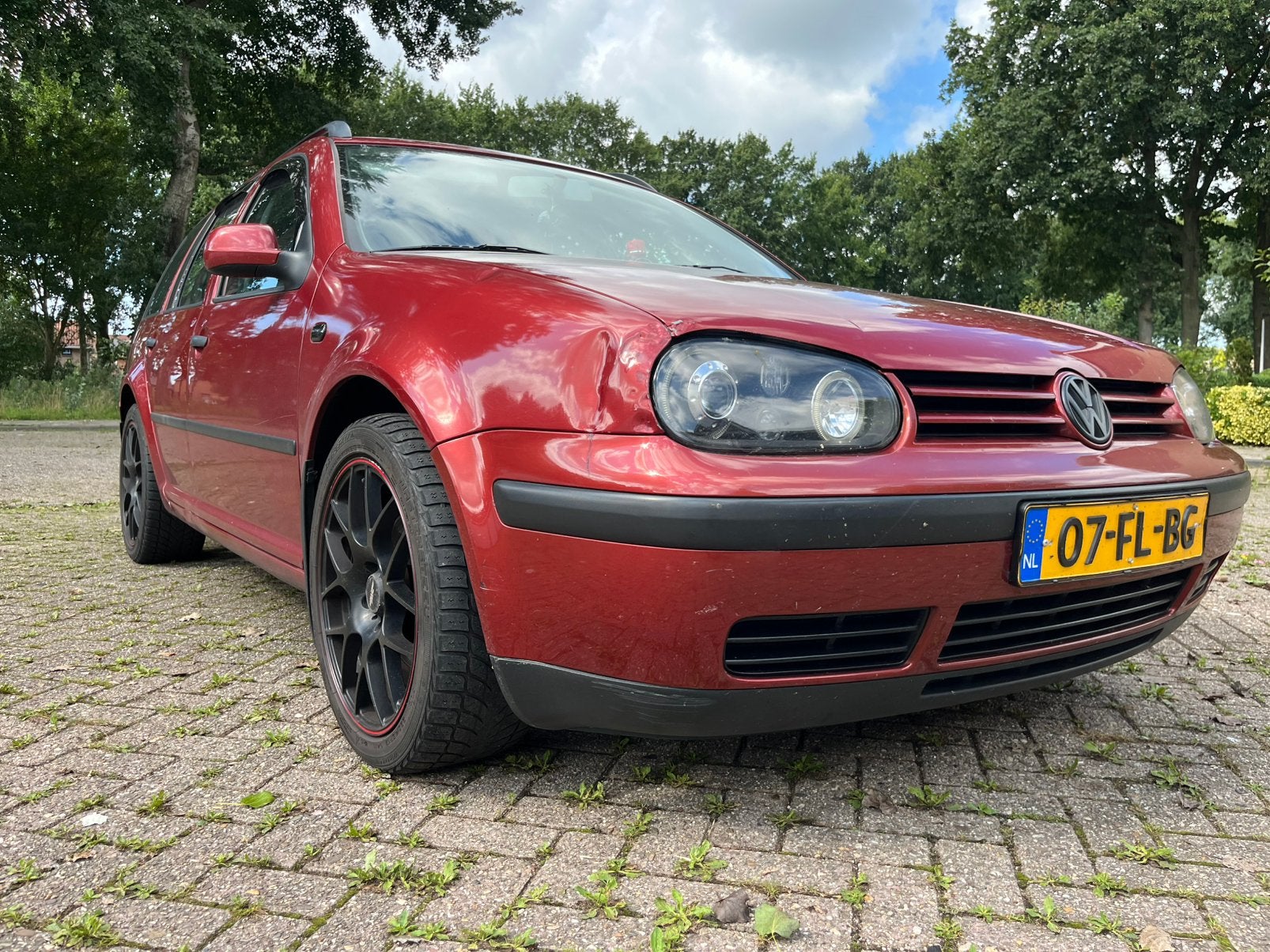 Volkswagen Golf 2.0 Variant Rood, Auto's, 4 cilinders, 1984 cc, 1239 kg, Origineel Nederlands