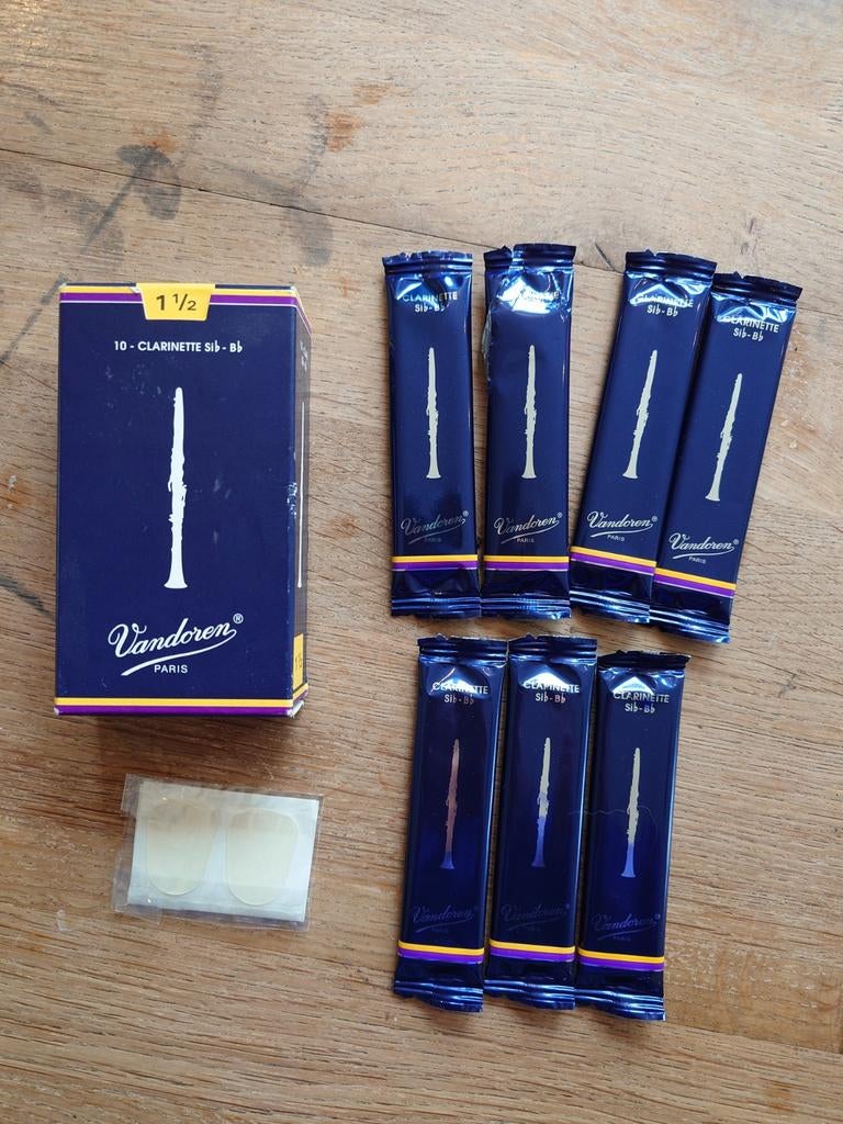 Klarinet rietjes maat 1,5 van Doren, Ophalen of Verzenden, Nieuw, Hout