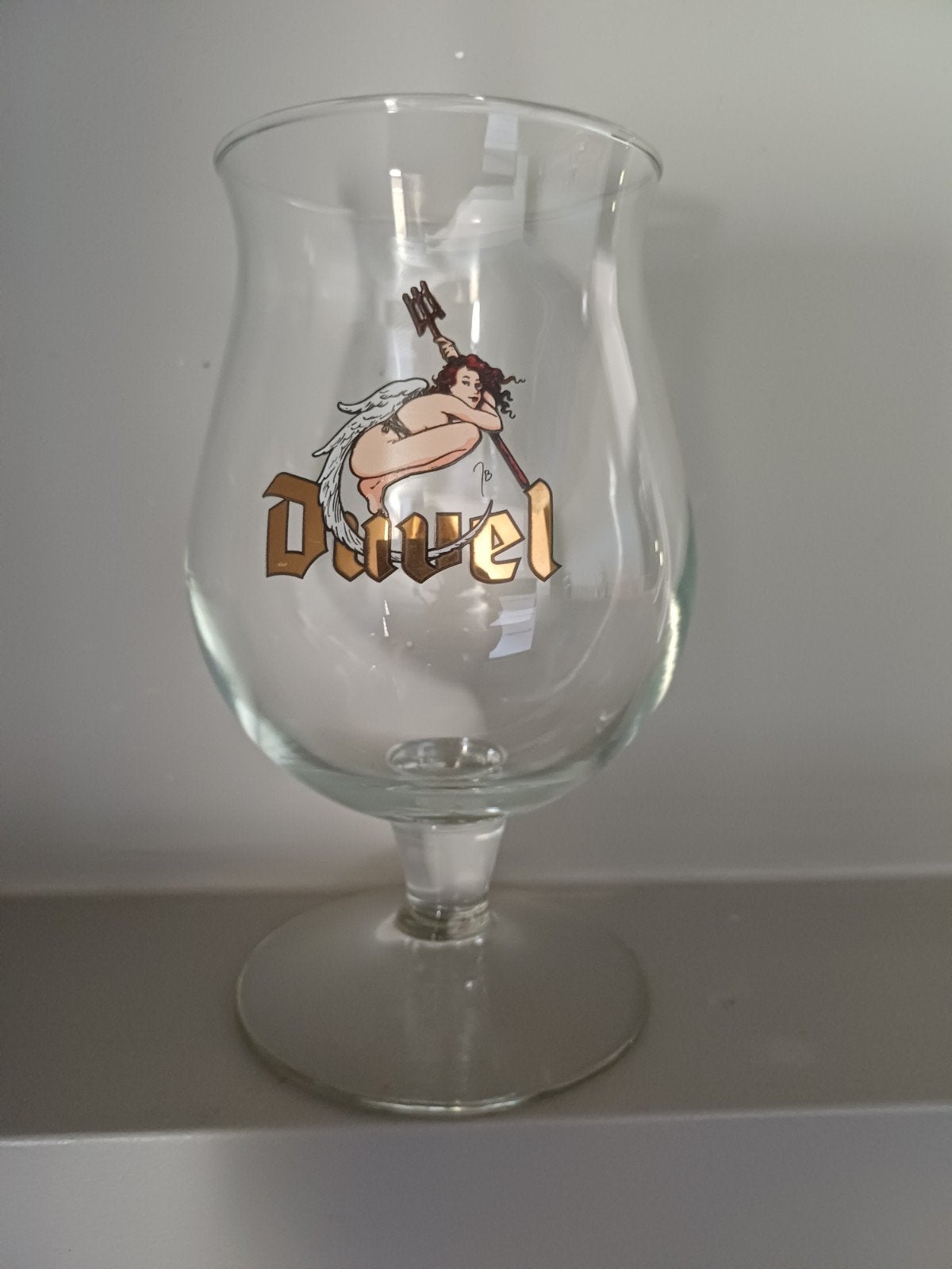 Duvelin    Bierglas  Duvel, Verzamelen, Ophalen of Verzenden, Zo goed als nieuw, Glas of Glazen, Duvel
