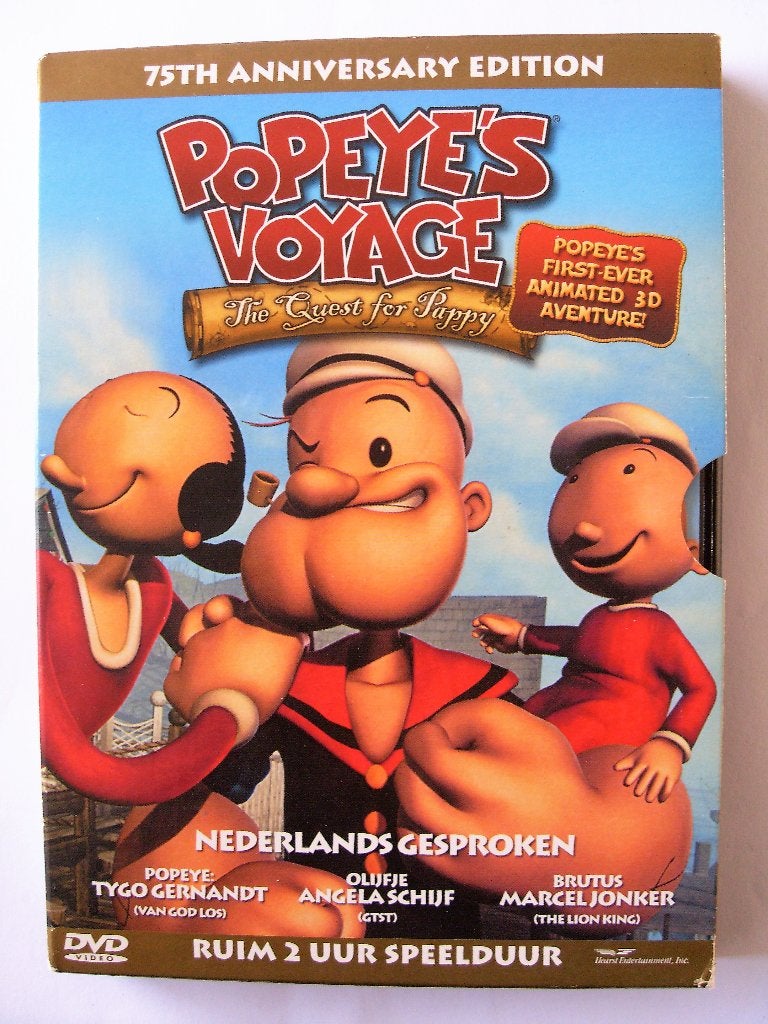 Popeye's Voyage (originele dvd) The Quest for Pappy, Nederlands, Zo goed als nieuw, Alle leeftijden, Amerikaans