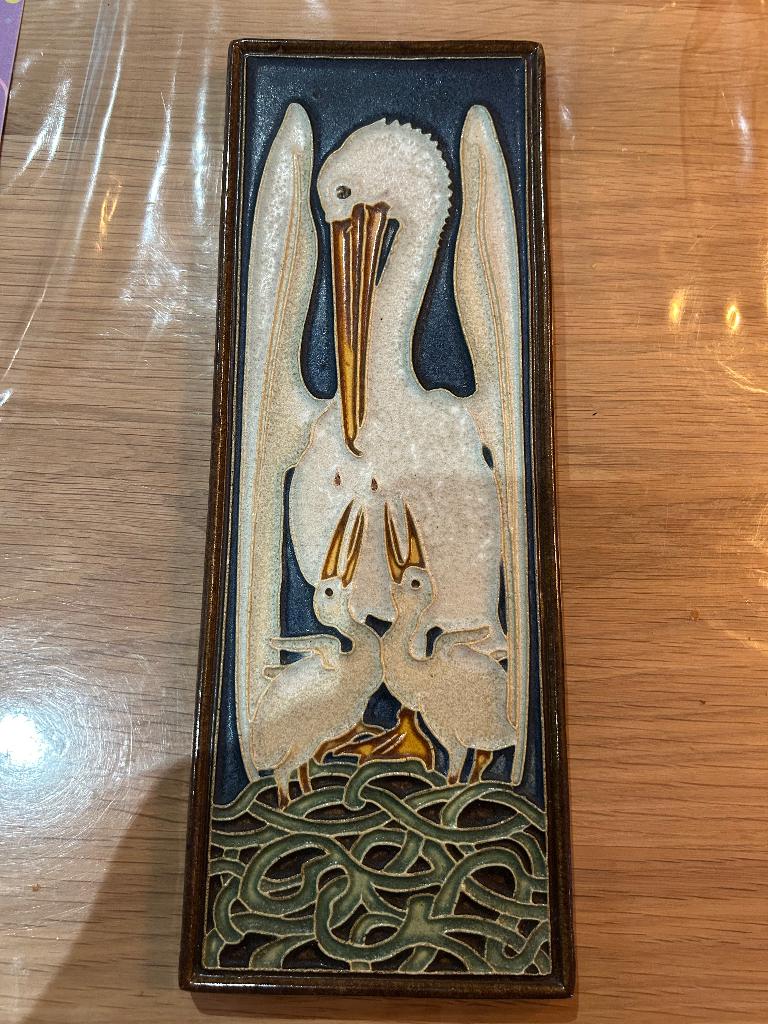 Porceleyne Fles Delft Bodart pelikaan tegel, Antiek en Kunst, Ophalen of Verzenden