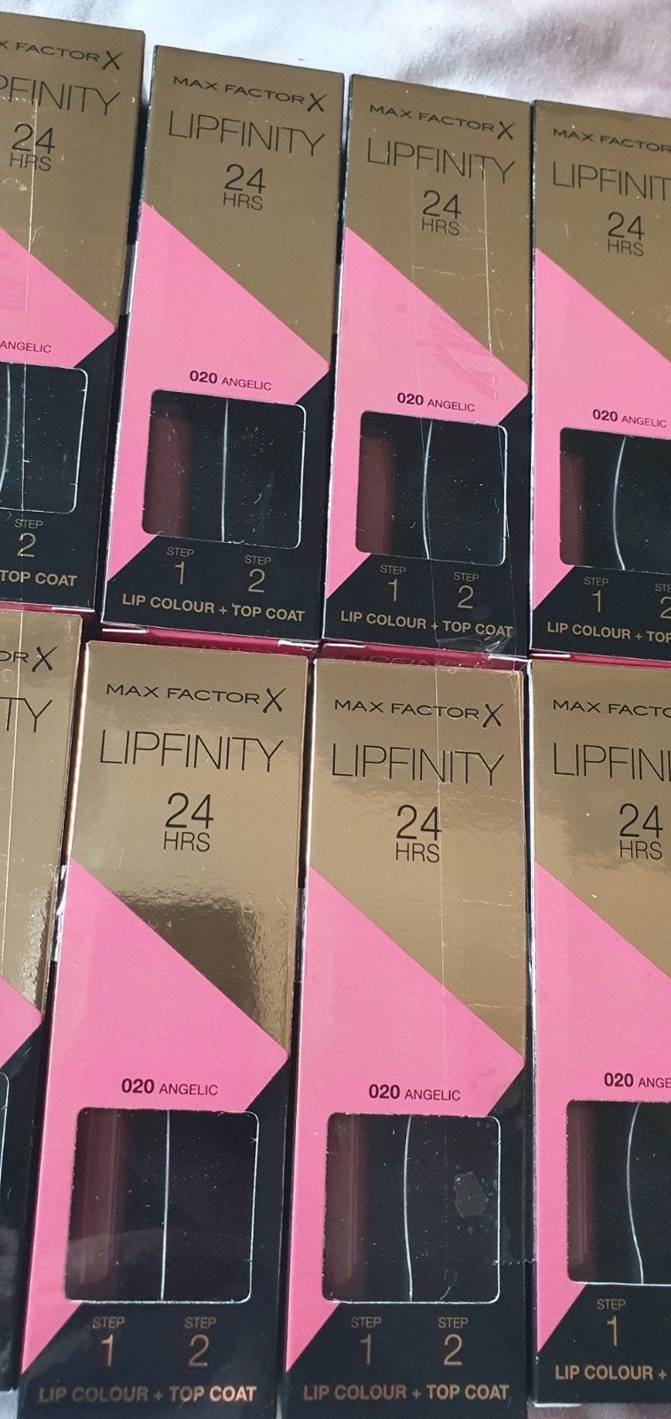10x Max Factor Lipfinity 020 Angelic - Zonder Topcoat, Lippen, Verzenden, Nieuw, Make-up