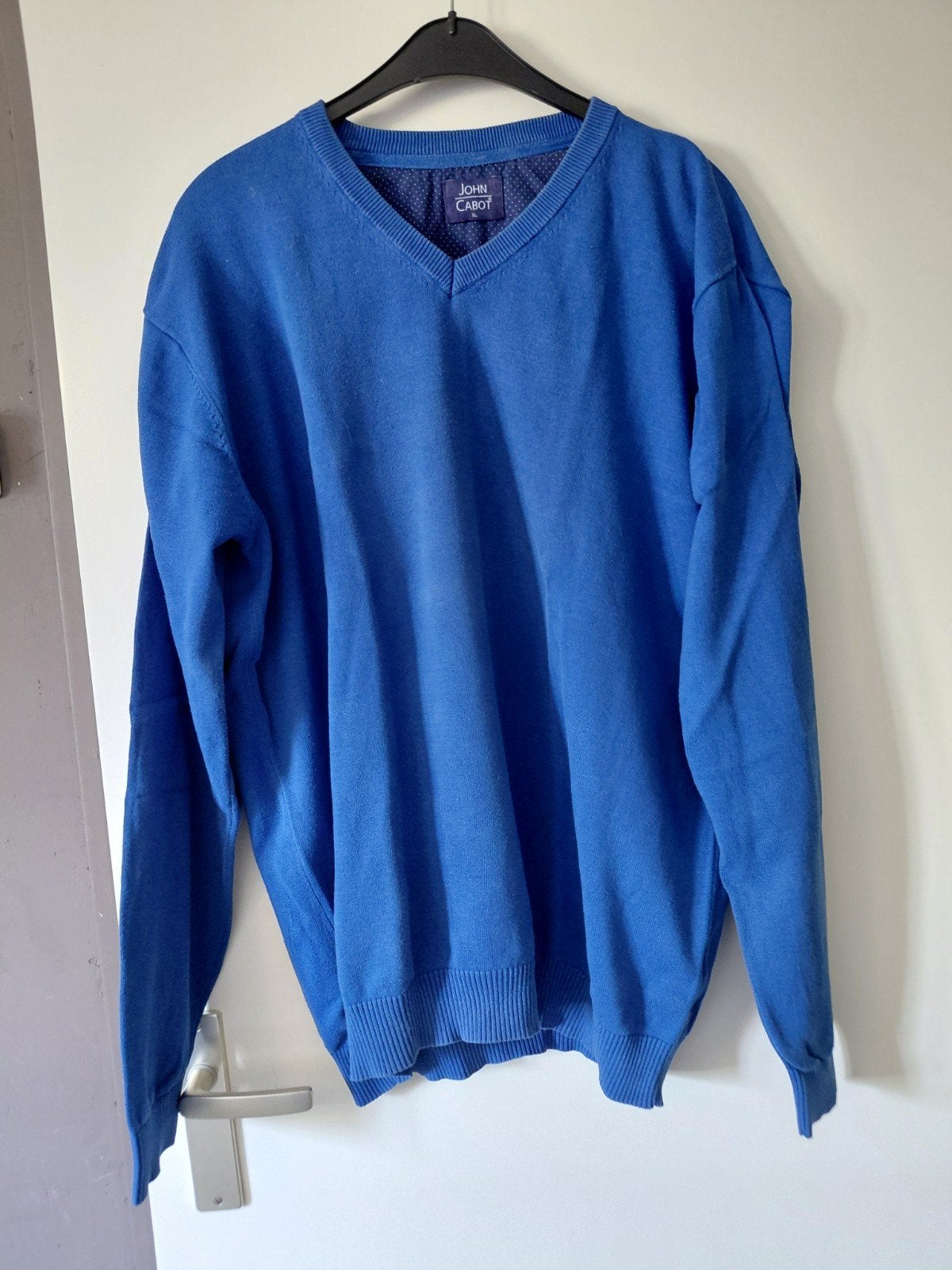 John Cabot V-hals trui - Blauw - Maat XL, Blauw, Maat 56/58 (XL), Ophalen of Verzenden, John Cabot