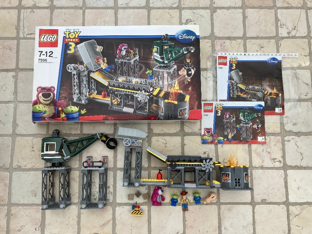 Lego toy story 3 7596 in doos afvalpers ontsnapping set!, Lego, Ophalen of Verzenden, Zo goed als nieuw, Compleet