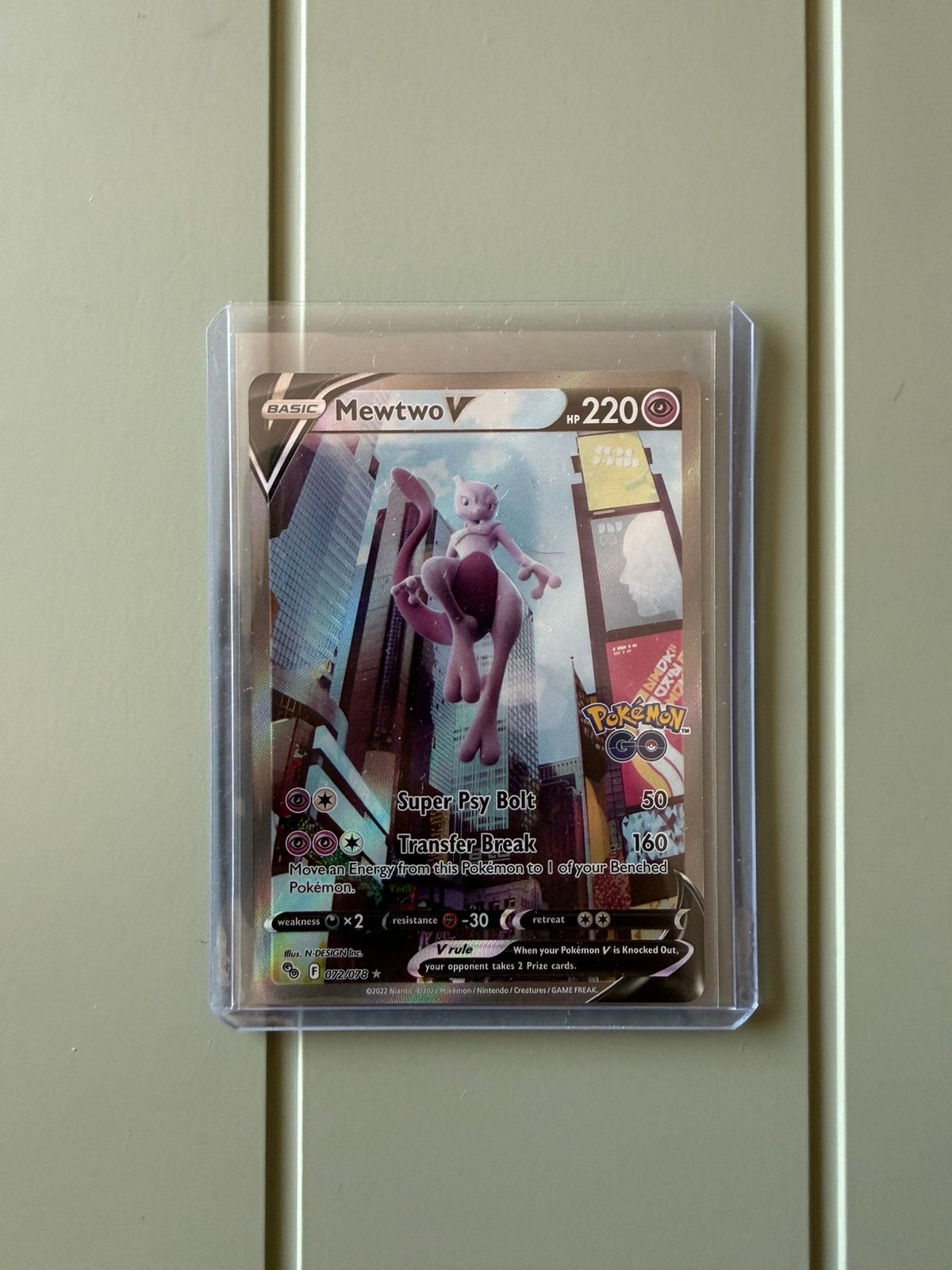 Mewtwo V (PGO 072), Ophalen of Verzenden, Nieuw