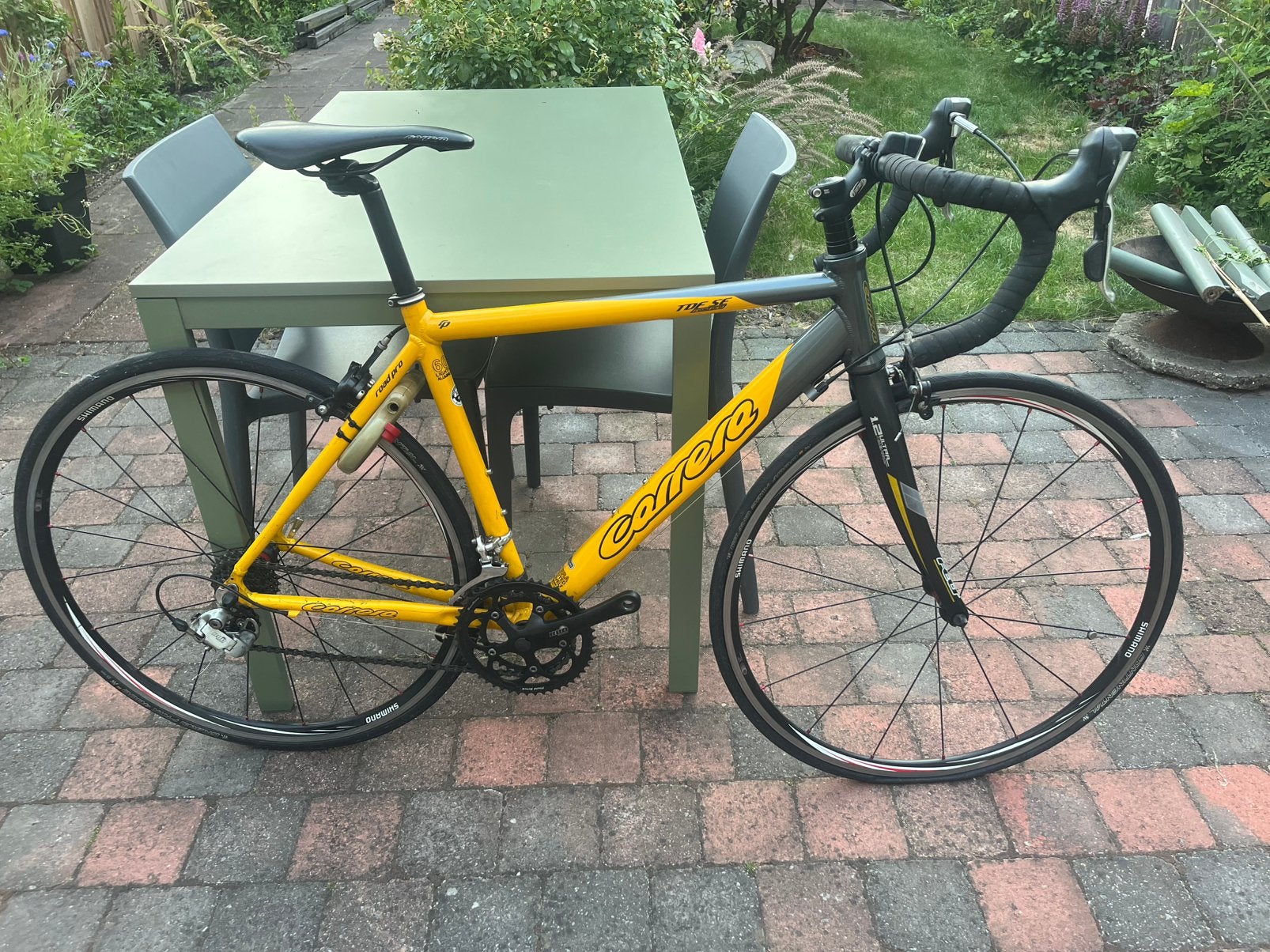 Carrera racefiets, Fietsen en Brommers, Fietsen | Racefietsen, 28 inch, Gebruikt, Velgrem, Aluminium