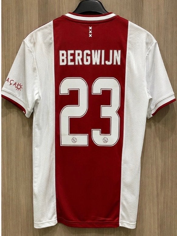 Ajax Thuisshirt Bergwijn #23 - Maat L, Maat 52/54 (L), Meerkleurig, Ophalen of Verzenden, Zo goed als nieuw