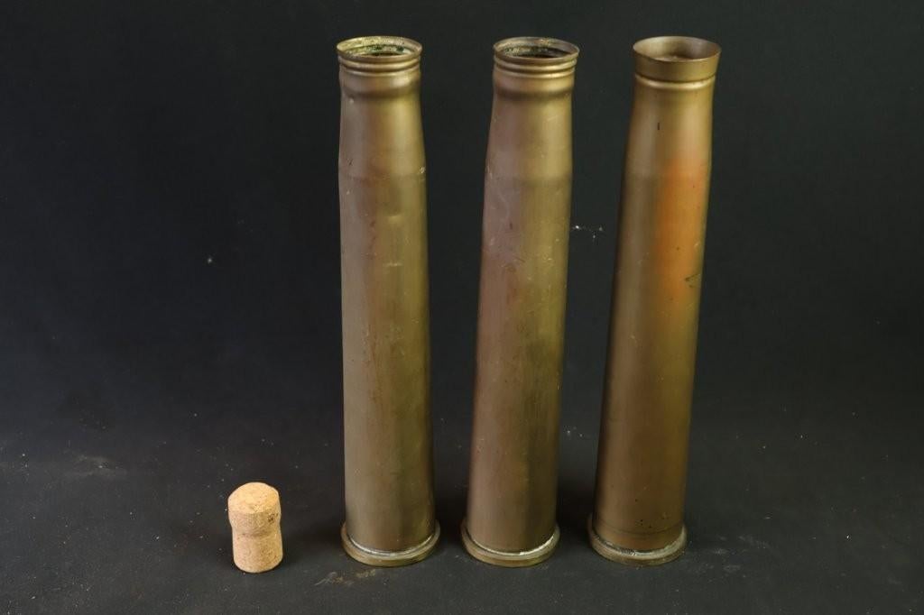 WO2 40mm belgische bofor huls LEEG, Verzamelen, Ophalen of Verzenden, Overige gebieden, Hulzen of Bodemvondsten