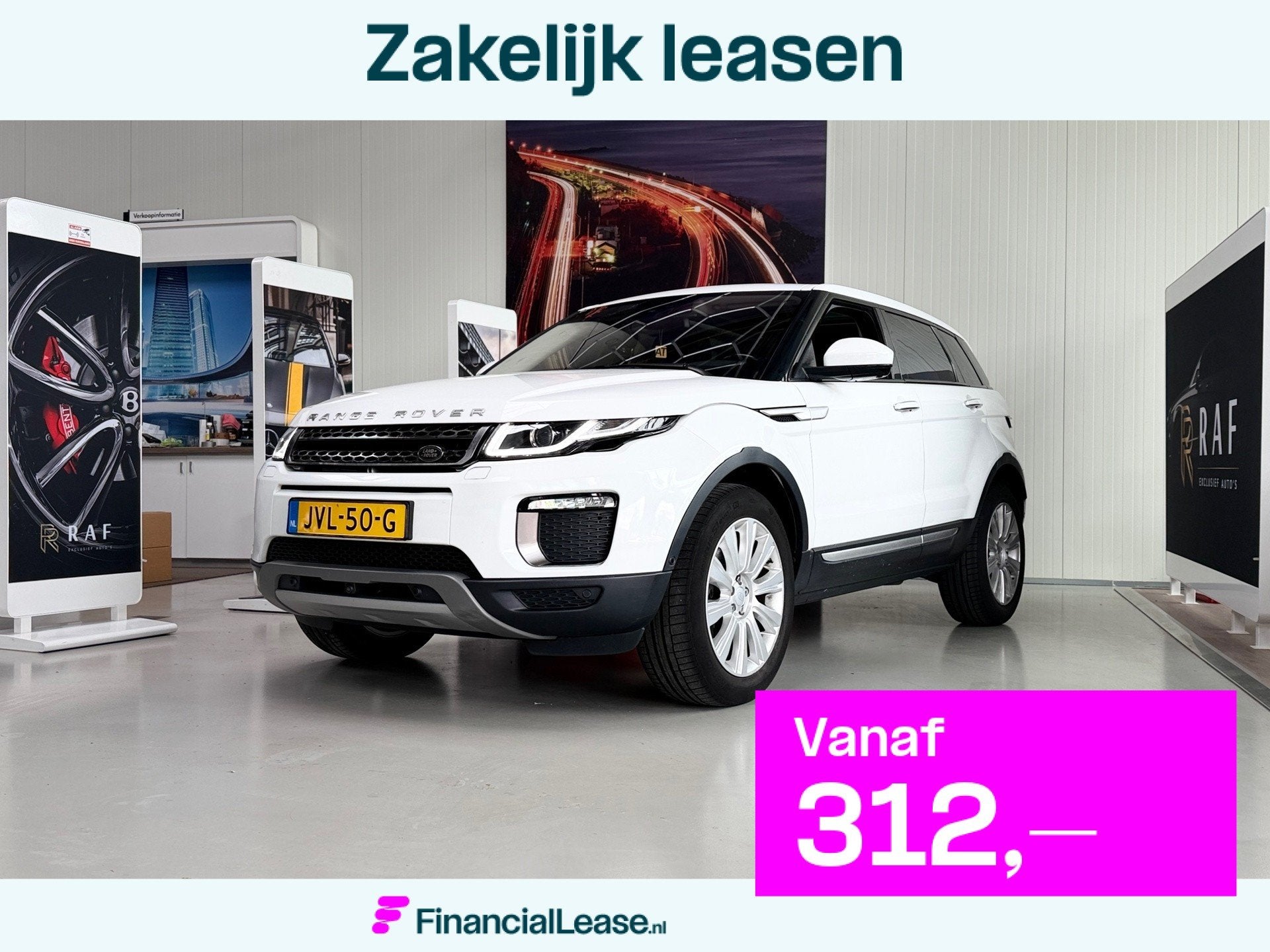 Land Rover Range Rover Evoque 2.0 eD4 Pure, Automaat, Lichtsensor, 1800 kg, Zwart