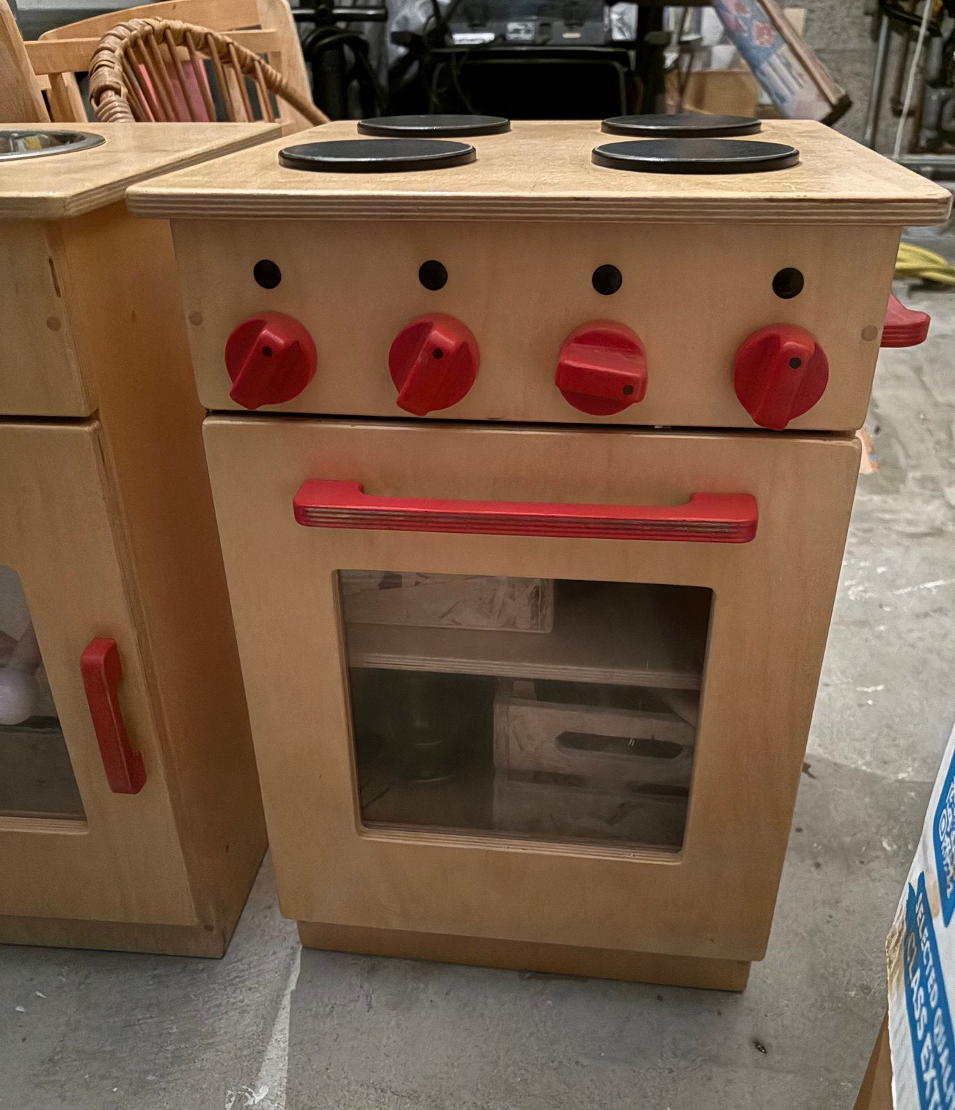 Houten speelgoed keukentje met  accessoires. Van Dijk Toys, Ophalen, Gebruikt, Hout, Speelkeuken